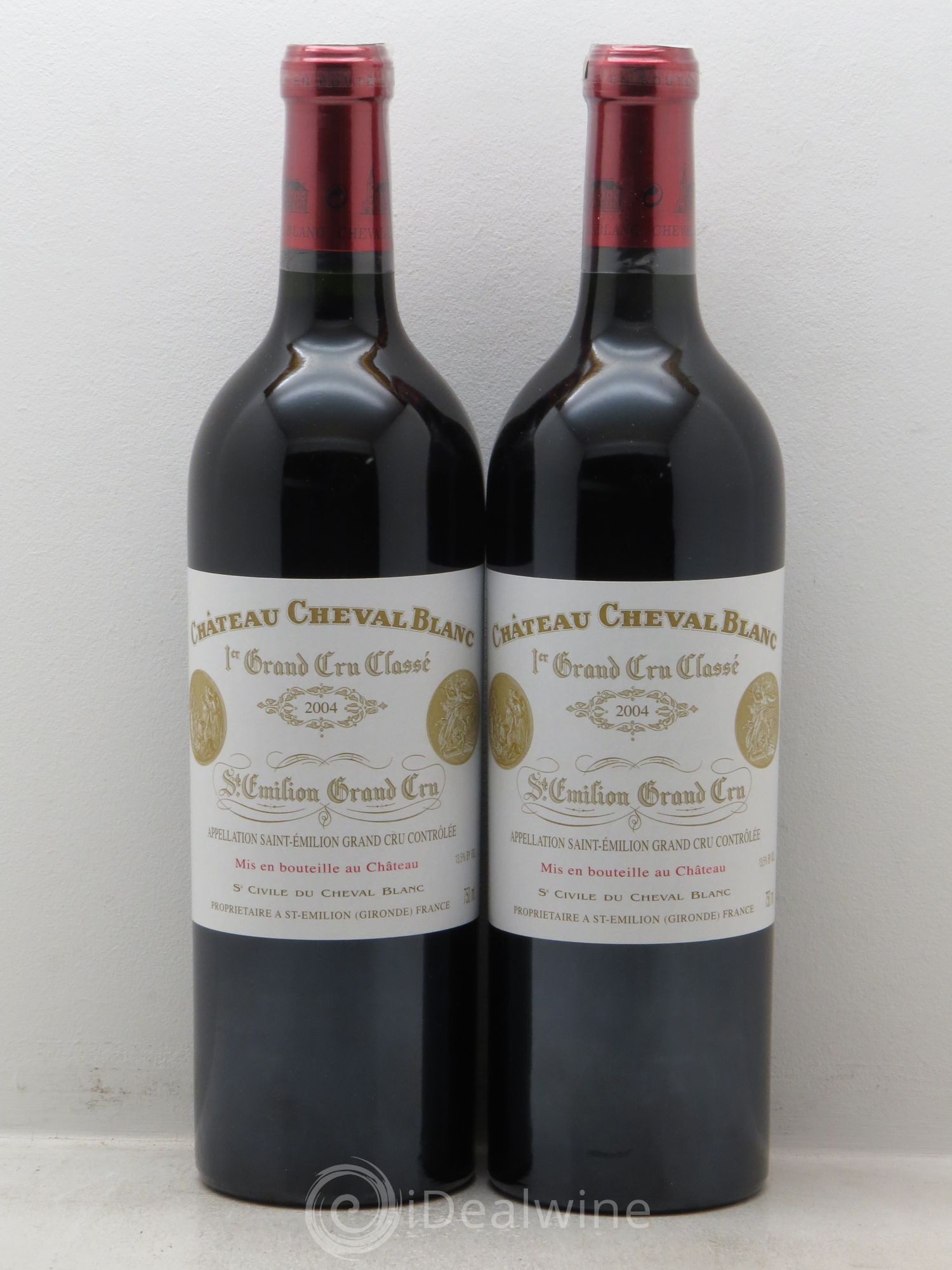 Château Cheval Blanc 1er Grand Cru Classé A 2004 - Lot de 2 bouteilles - 0
