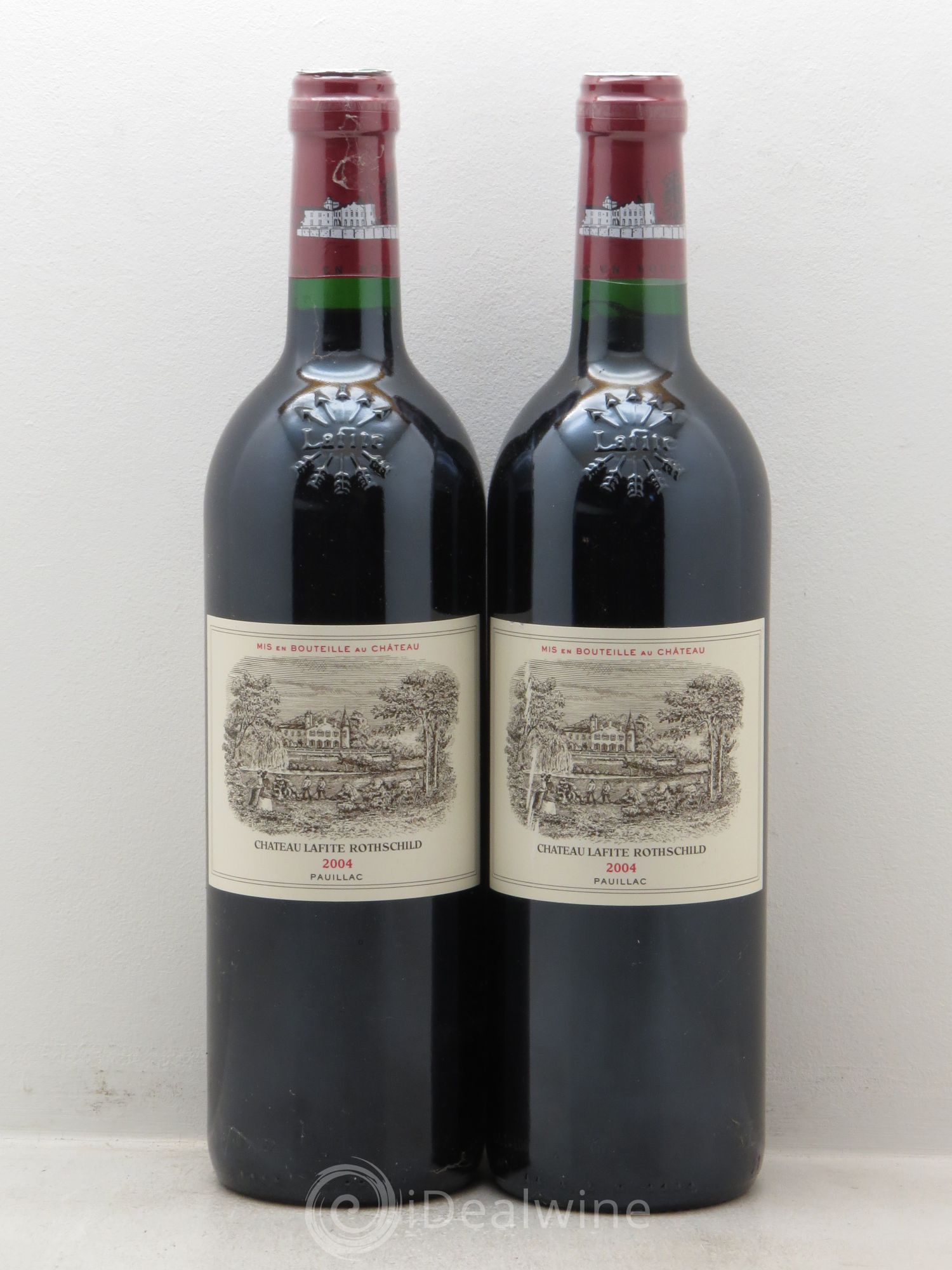 Château Lafite Rothschild 1er Grand Cru Classé 2004 - Lot de 2 bouteilles - 0