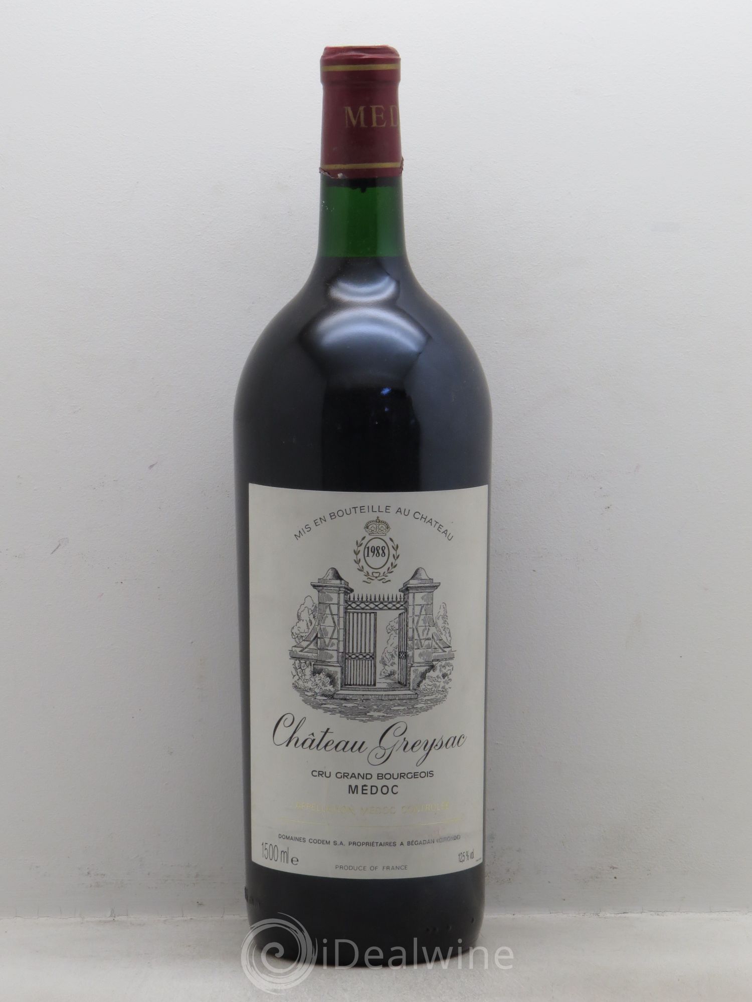 Château Greysac Cru Bourgeois 1988 - Lot de 1 magnum - 0