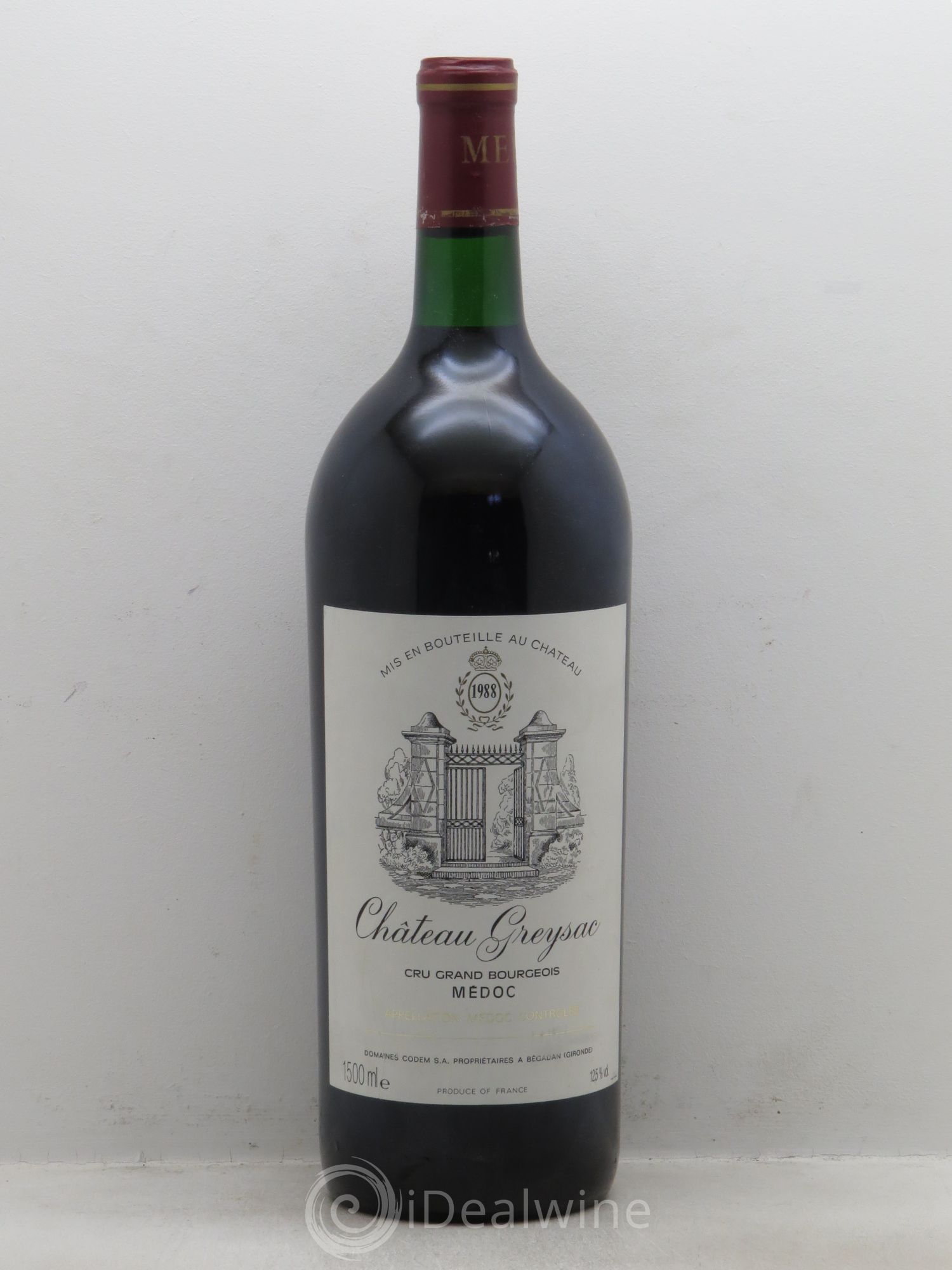 Château Greysac Cru Bourgeois 1988 - Lot de 1 magnum - 0