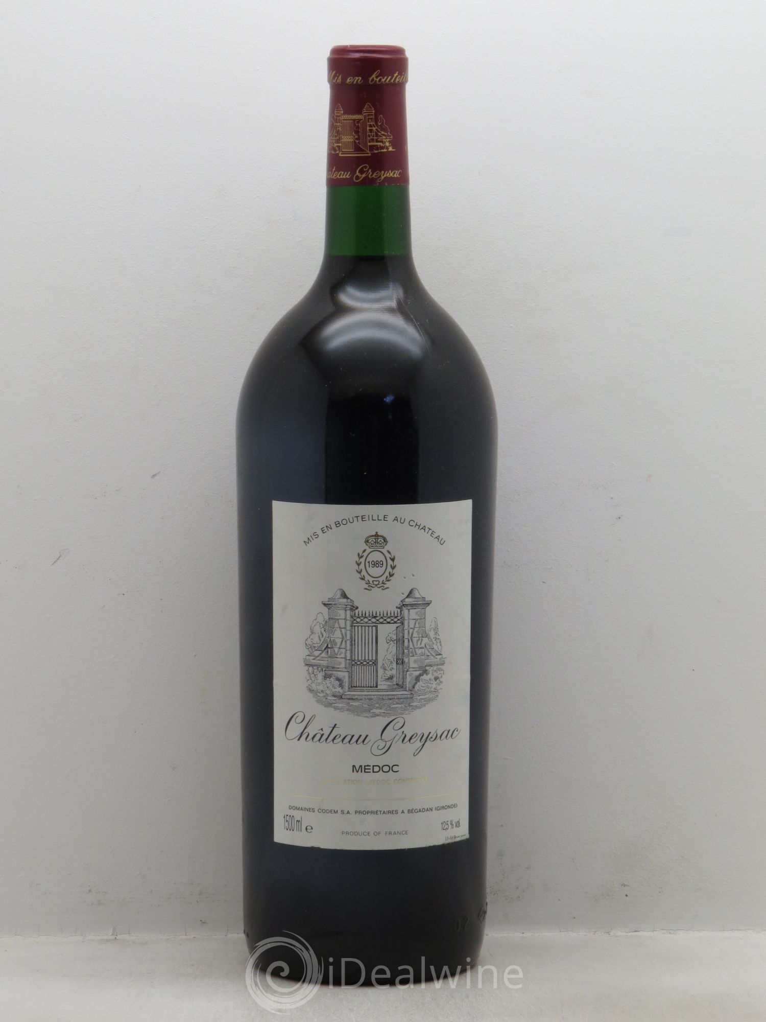Château Greysac Cru Bourgeois 1989 - Lot de 1 magnum - 0