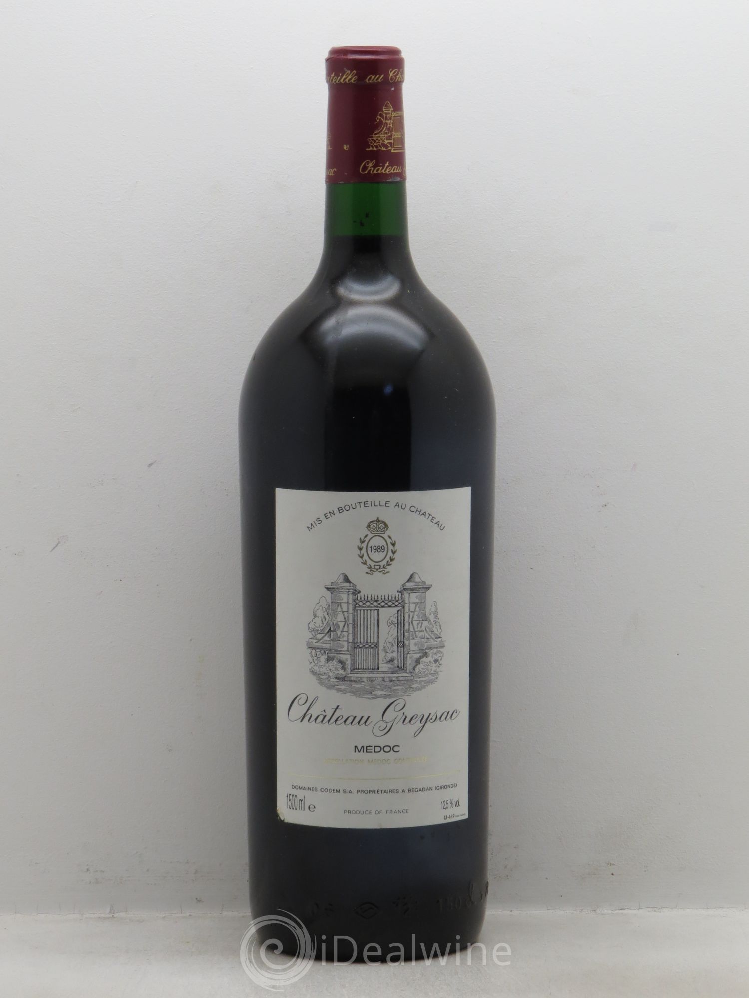 Château Greysac Cru Bourgeois 1989 - Lot de 1 magnum - 0