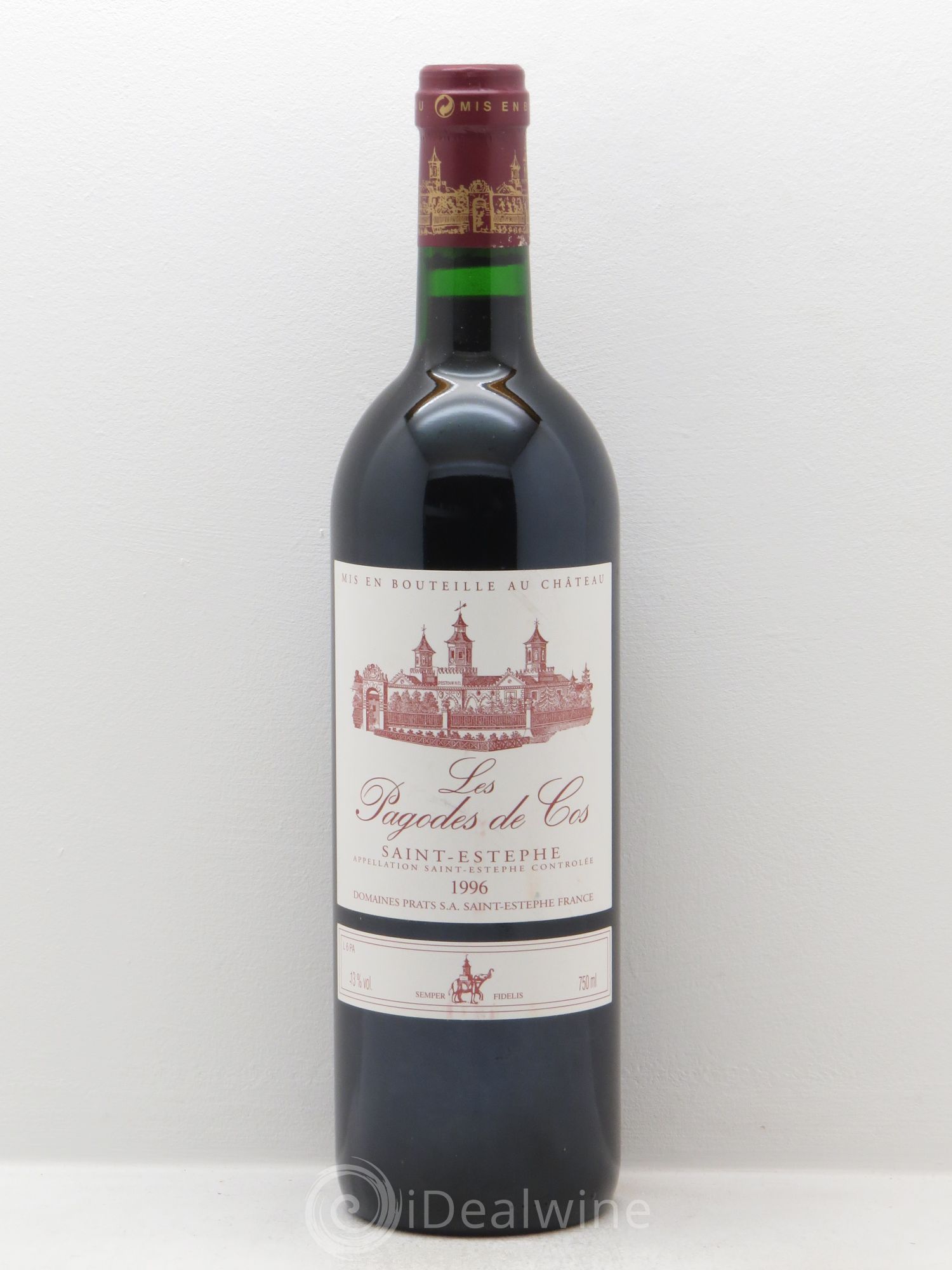 Les Pagodes de Cos Second Vin 1996 - Lot de 1 bouteille - 0
