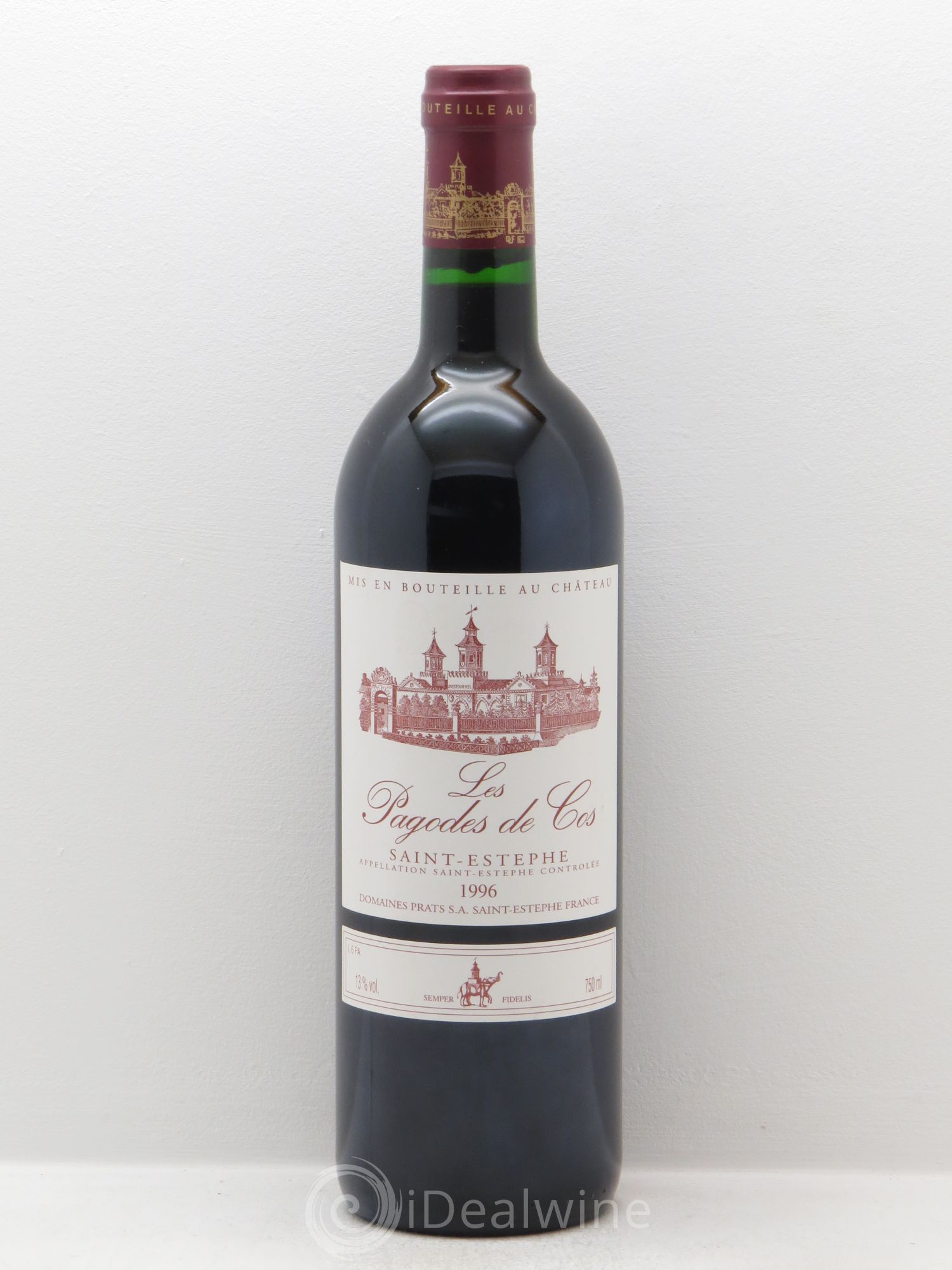 Les Pagodes de Cos Second Vin 1996 - Lot de 1 bouteille - 0