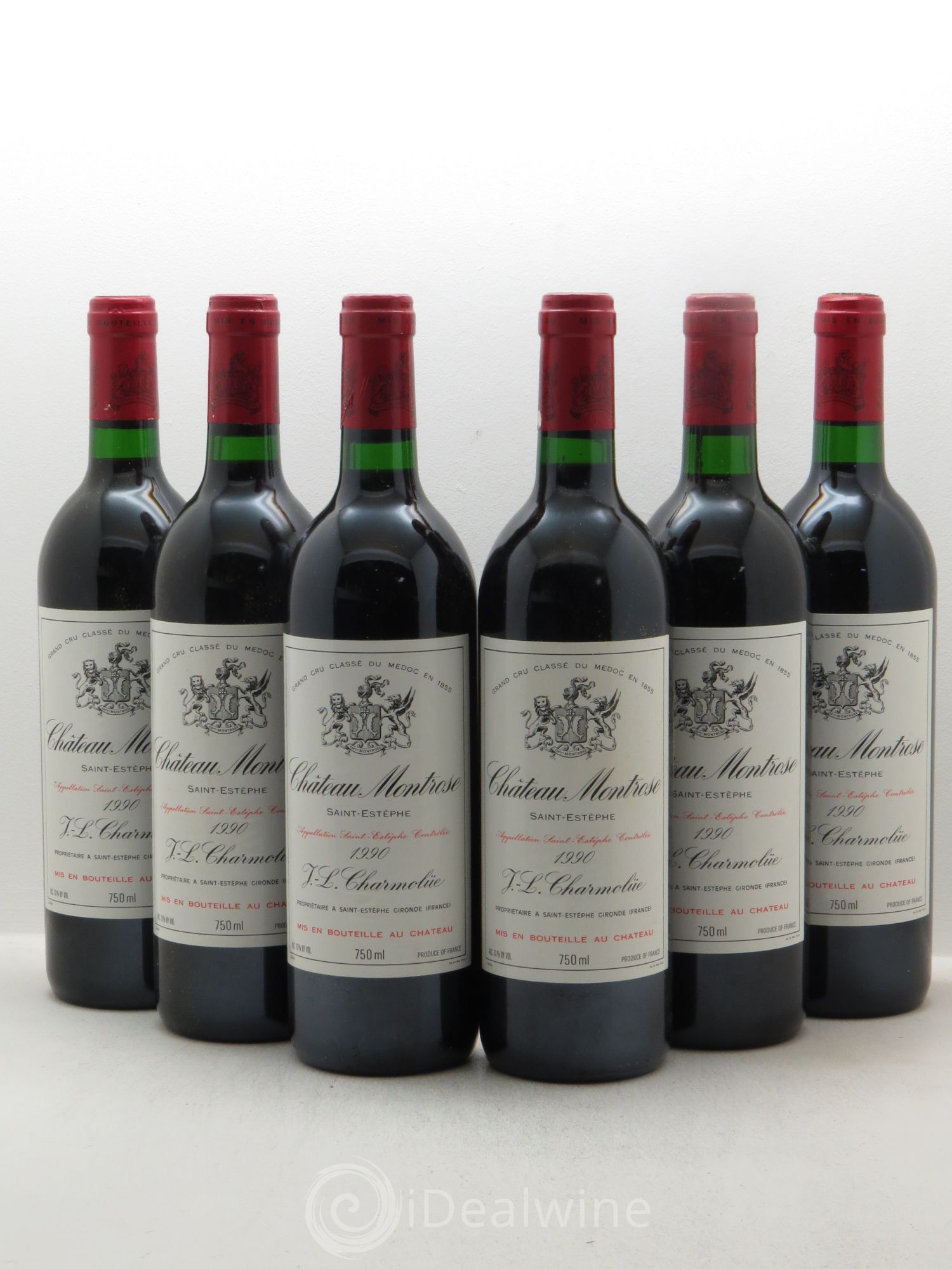 Château Montrose 2ème Grand Cru Classé 1990 - Lot de 6 bouteilles - 0