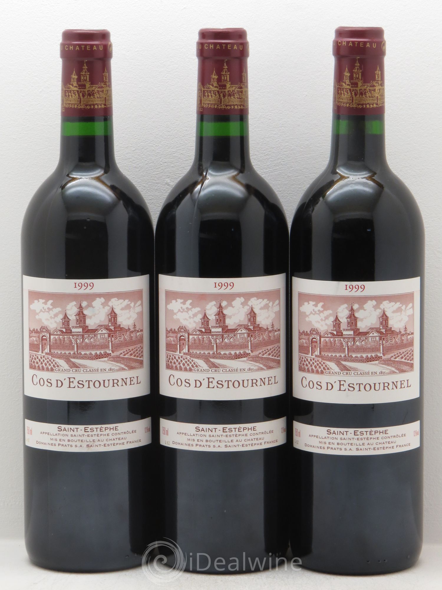 Cos d'Estournel 2ème Grand Cru Classé 1999 - Lot de 3 bouteilles - 0