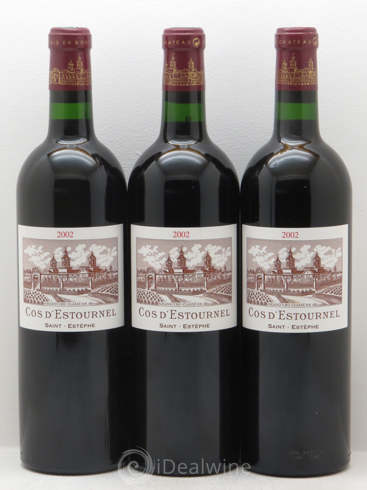 Cos d'Estournel 2ème Grand Cru Classé 2002 - Lot de 3 bouteilles - 0