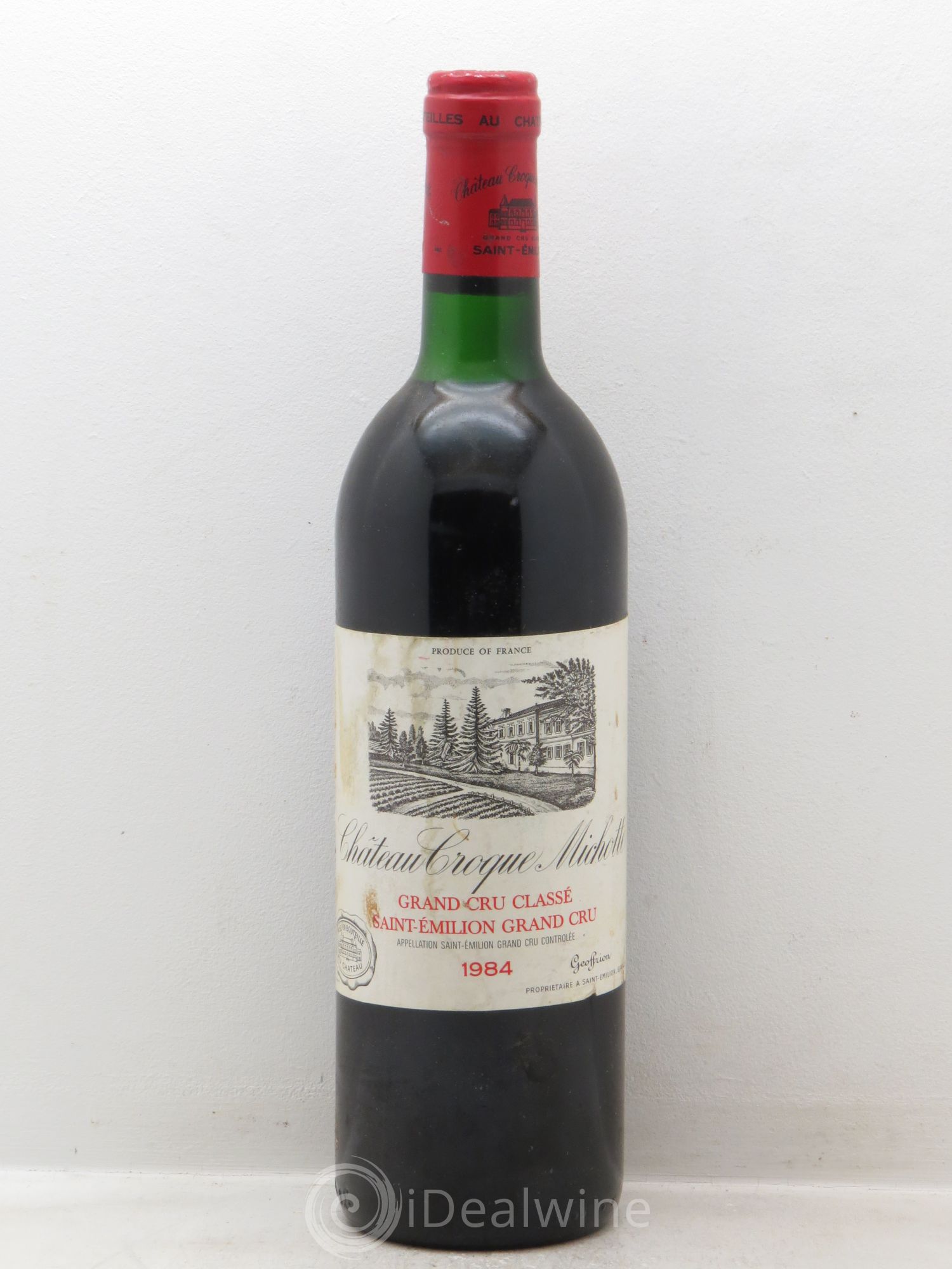 Château Croque Michotte 1984 - Lot de 1 bouteille - 0