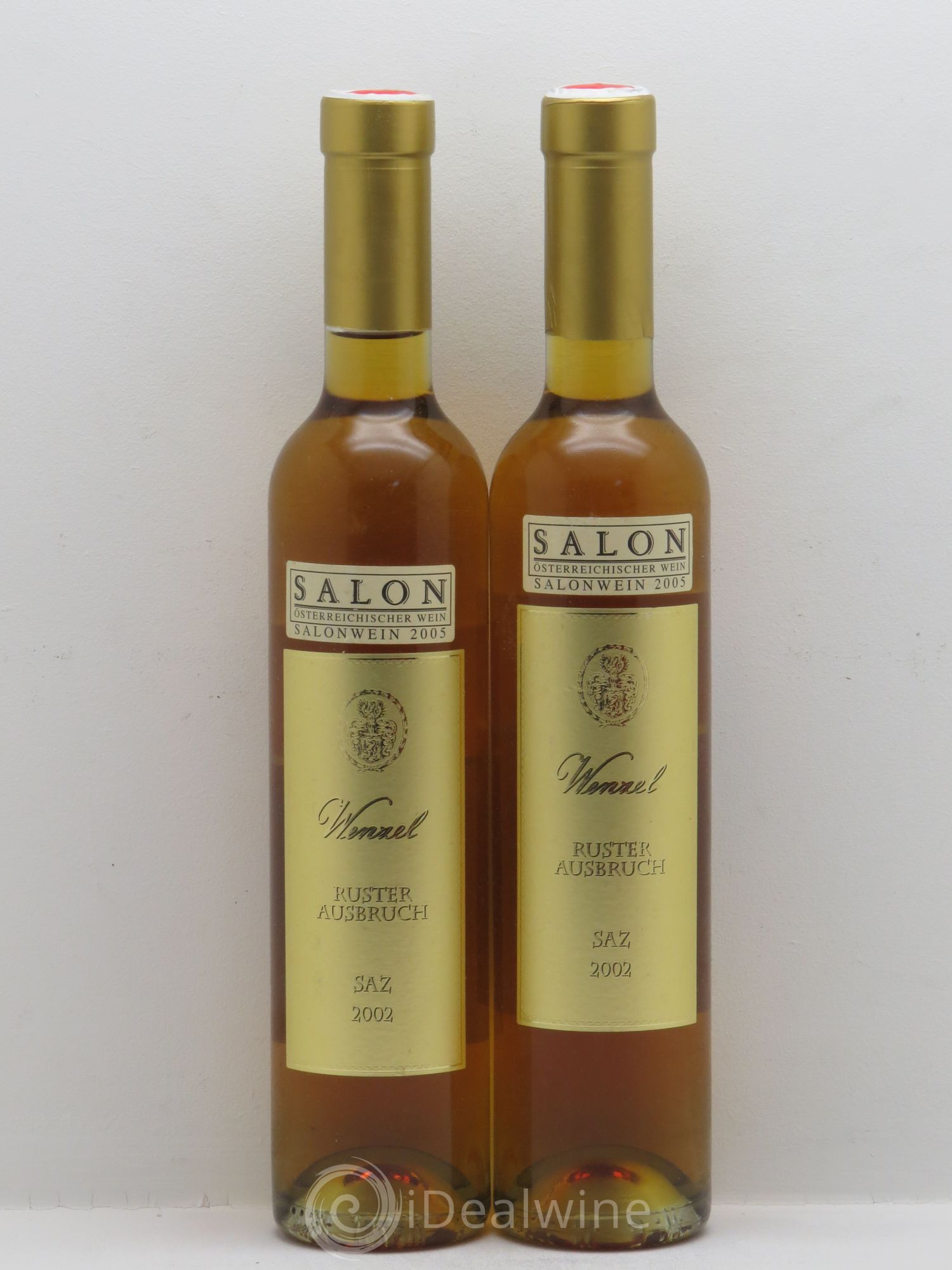 Autriche Ruster Ausbruch Saz Wenzel 2002 - Posten von 2 Demi-Flaschen - 0