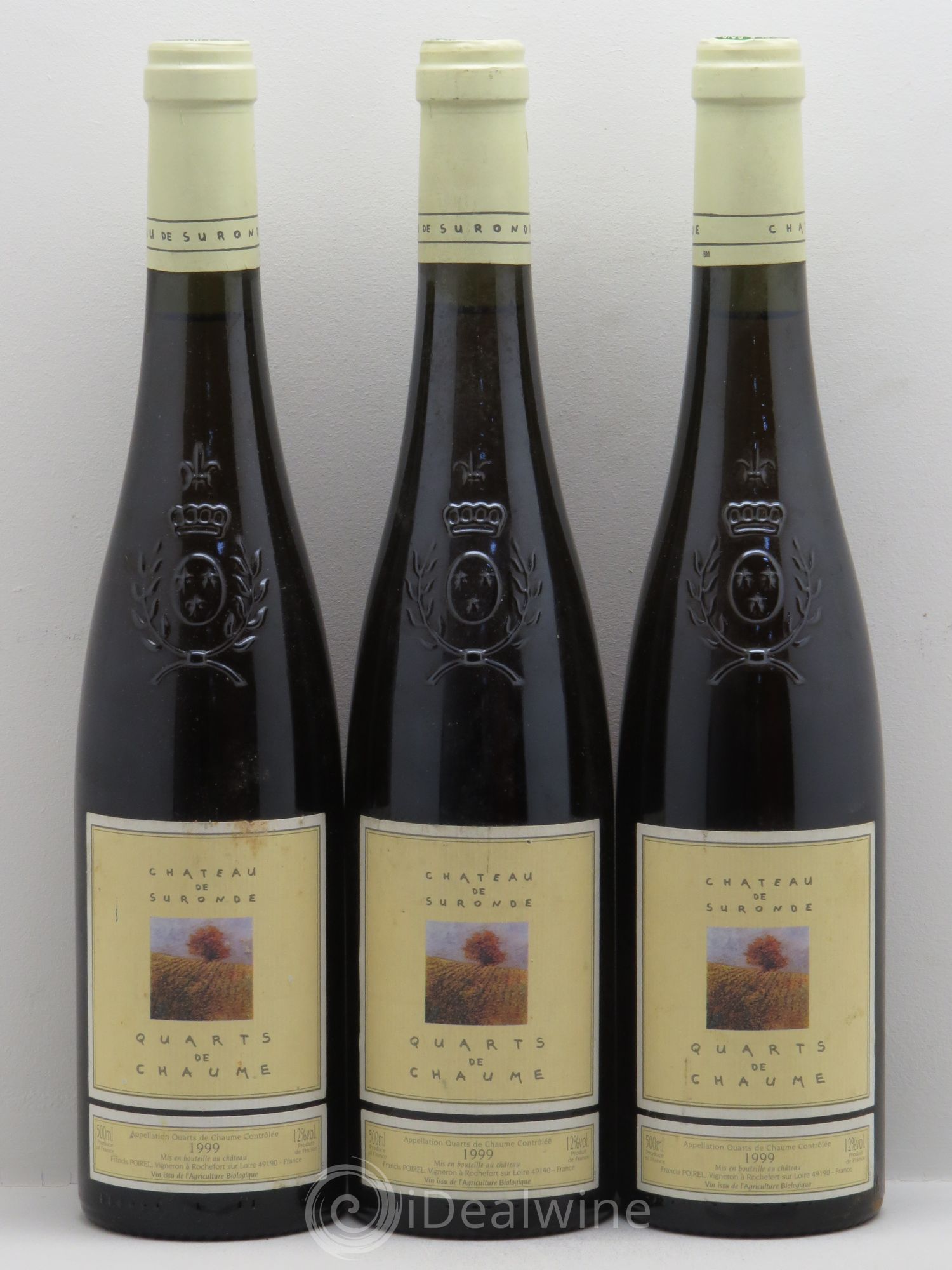 Quarts de Chaume Château de Suronde 1999 - Lotto di 3 bottiglie - 0