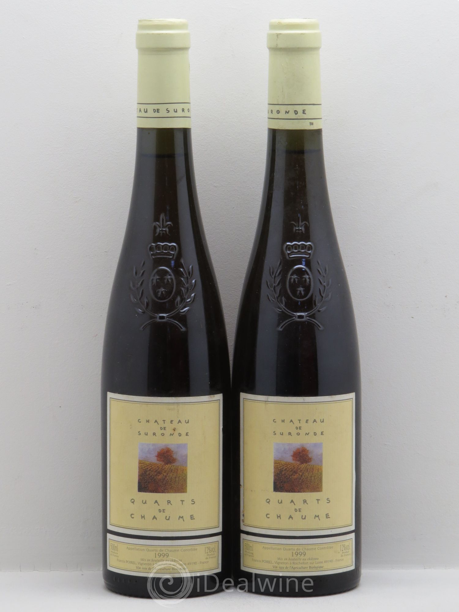 Quarts de Chaume Château de Suronde 1999 - Lotto di 2 bottiglie - 0