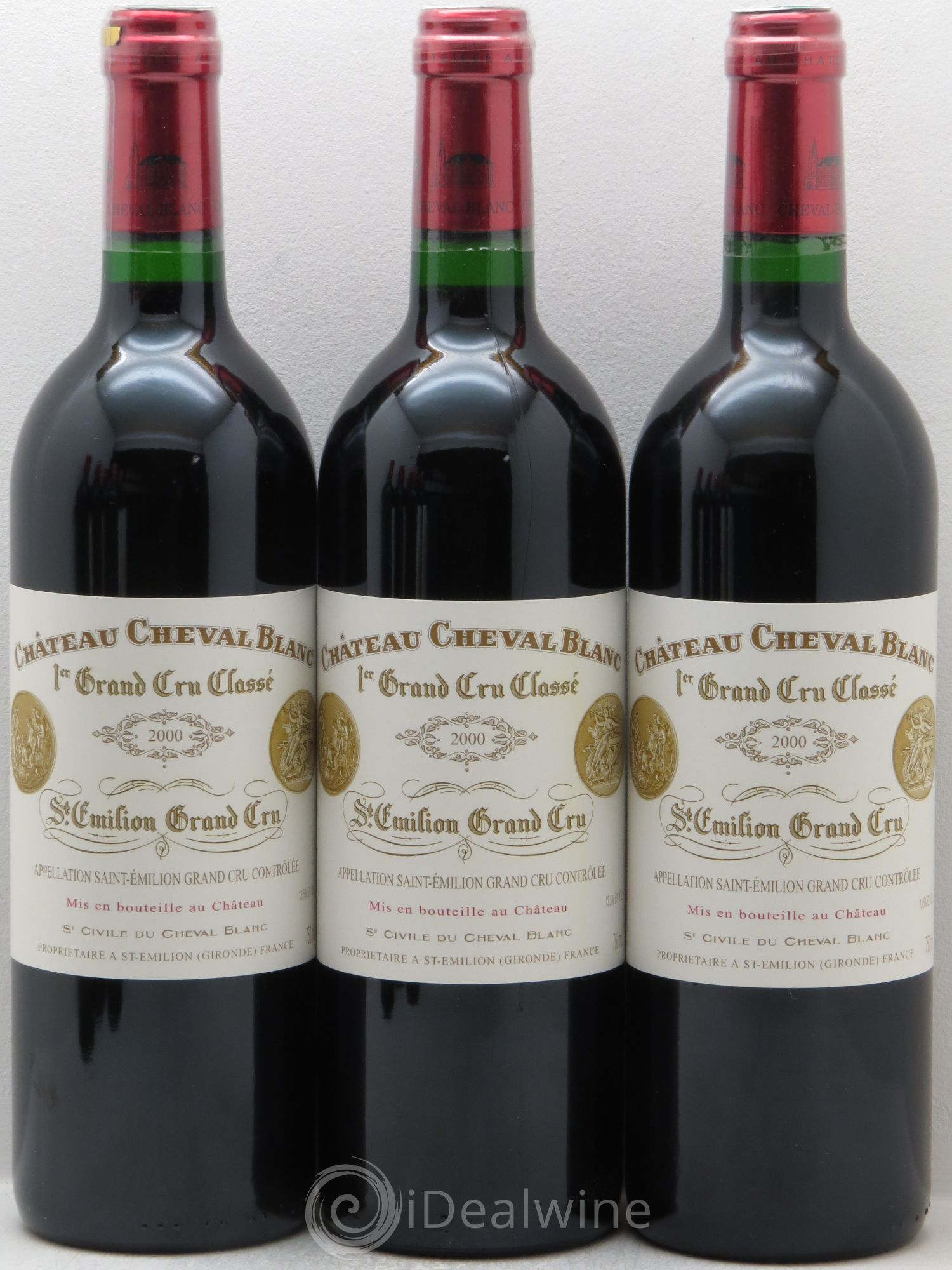 Château Cheval Blanc 1er Grand Cru Classé A 2000 - Lot de 12 bouteilles - 1