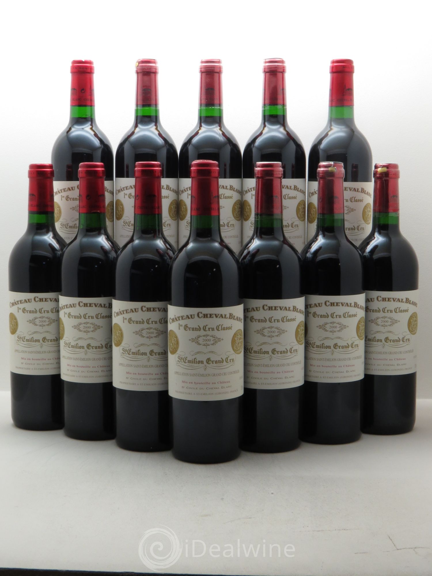 Château Cheval Blanc 1er Grand Cru Classé A 2000 - Lot de 12 bouteilles - 0