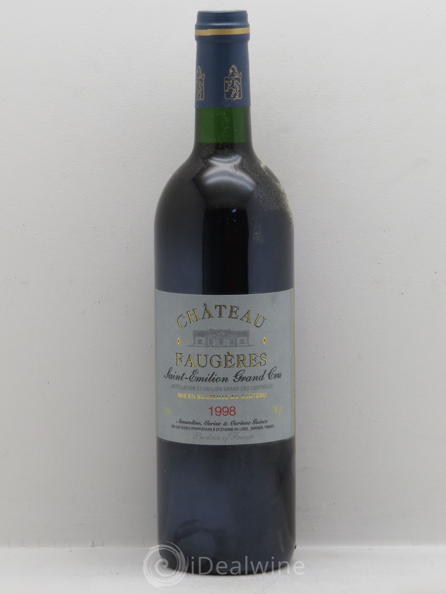 Château Faugères Grand Cru Classé 1998 - Lot de 12 bouteilles - 0
