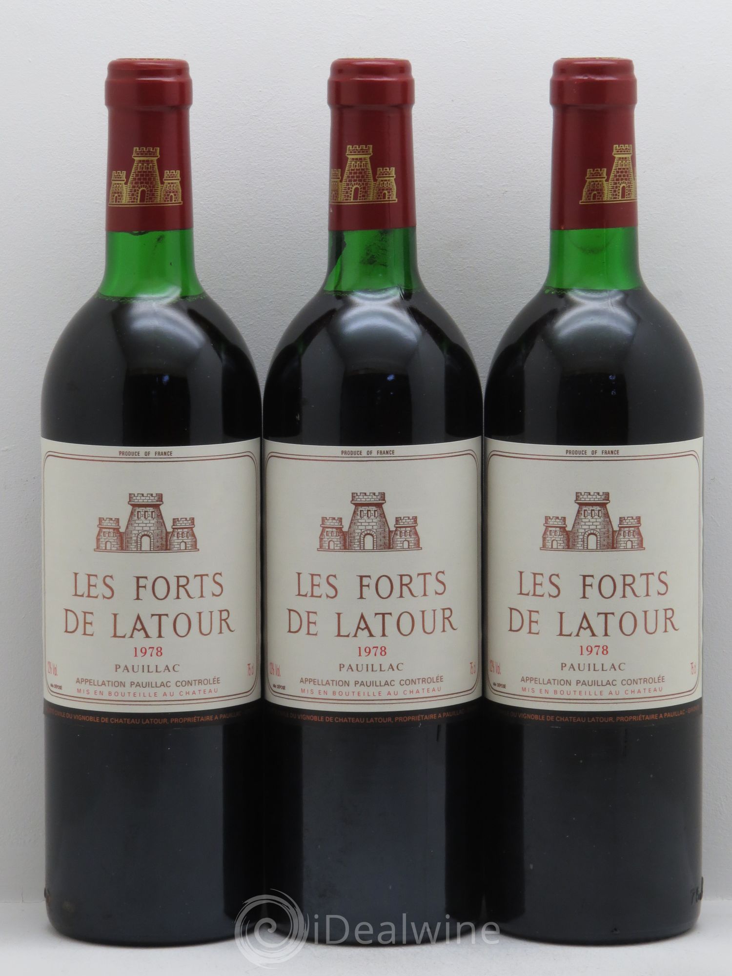 Les Forts de Latour Second Vin 1978 - Lot de 3 bouteilles - 0