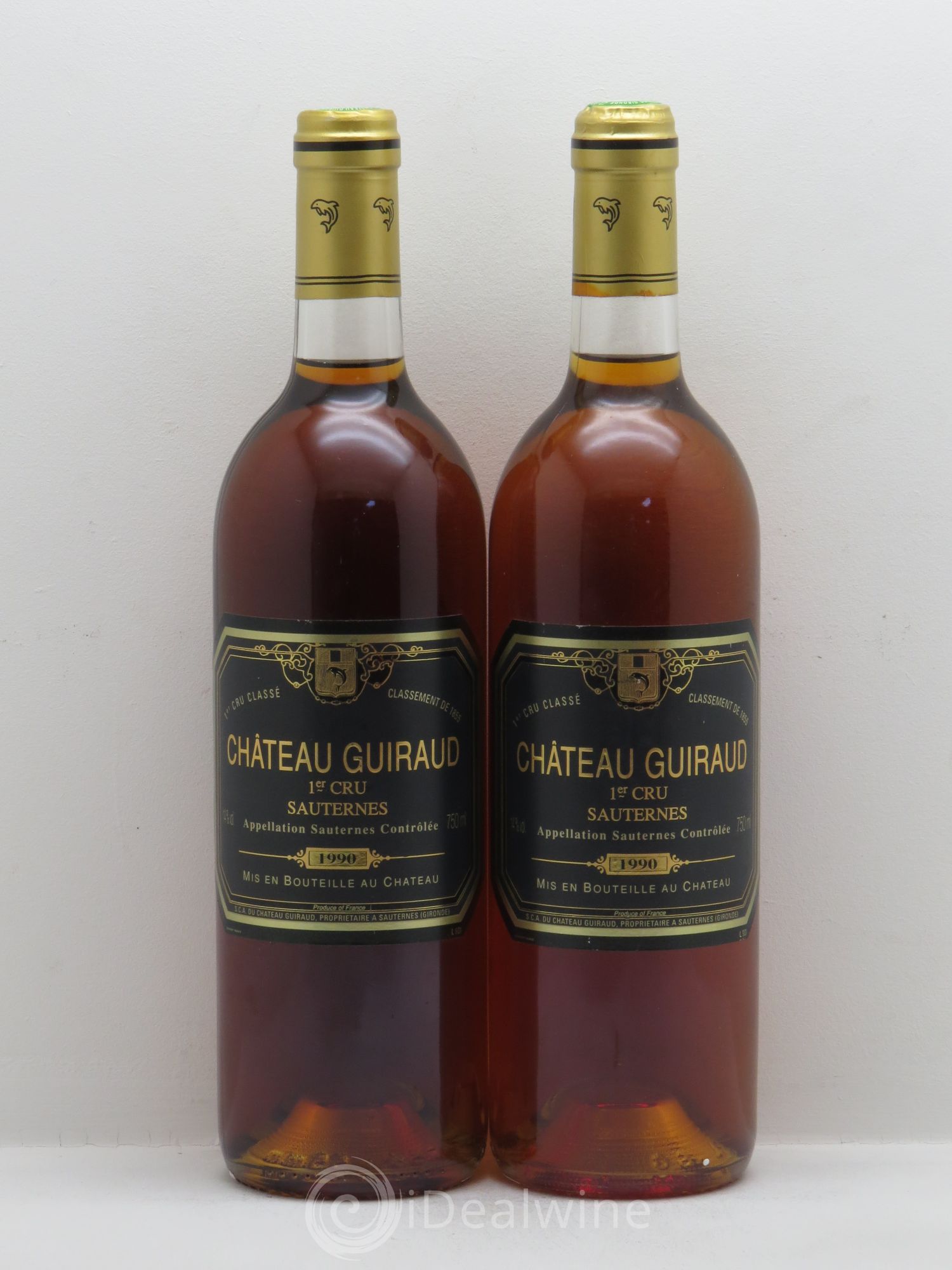 Château Guiraud 1er Grand Cru Classé 1990 - Lotto di 2 bottiglie - 0