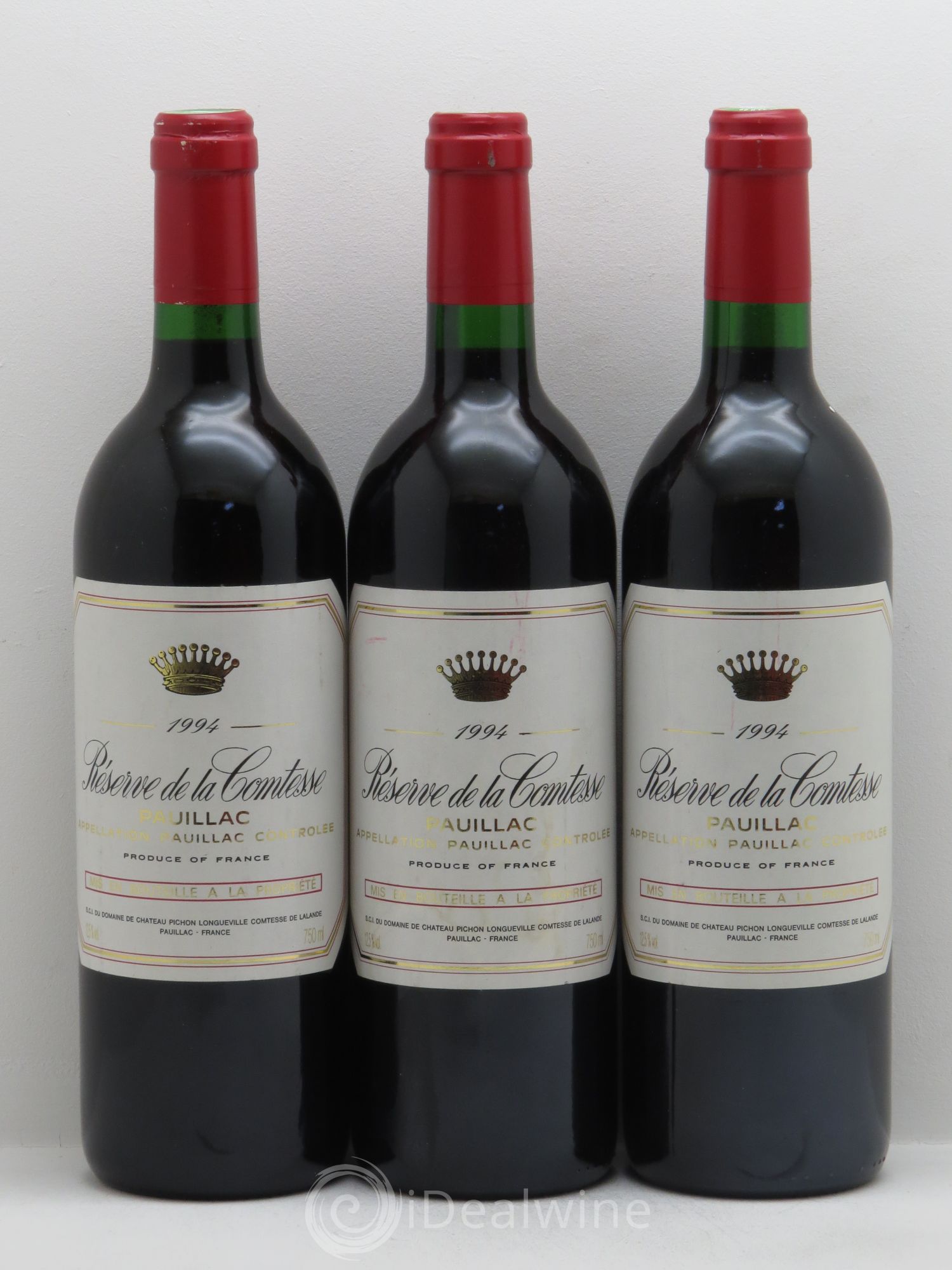 Réserve de la Comtesse Second Vin (sans prix de réserve-no reserve) 1994 - Posten von 3 Flaschen - 0