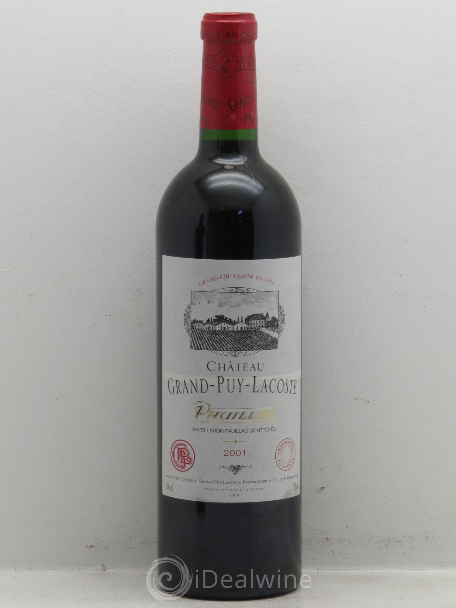 Château Grand Puy Lacoste 5ème Grand Cru Classé 2001 - Lot de 6 bouteilles - 0