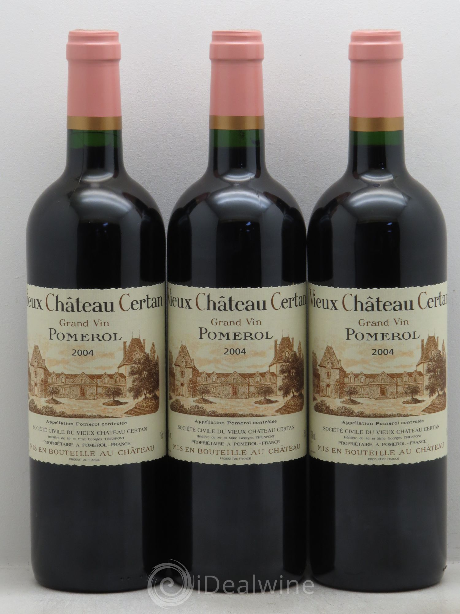 Vieux Château Certan 2004 - Lot de 3 bouteilles - 0