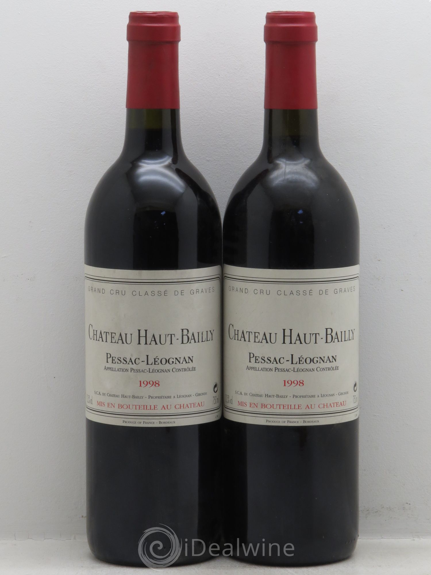Château Haut-Bailly Cru Classé de Graves 1998 - Lot de 2 bouteilles - 0