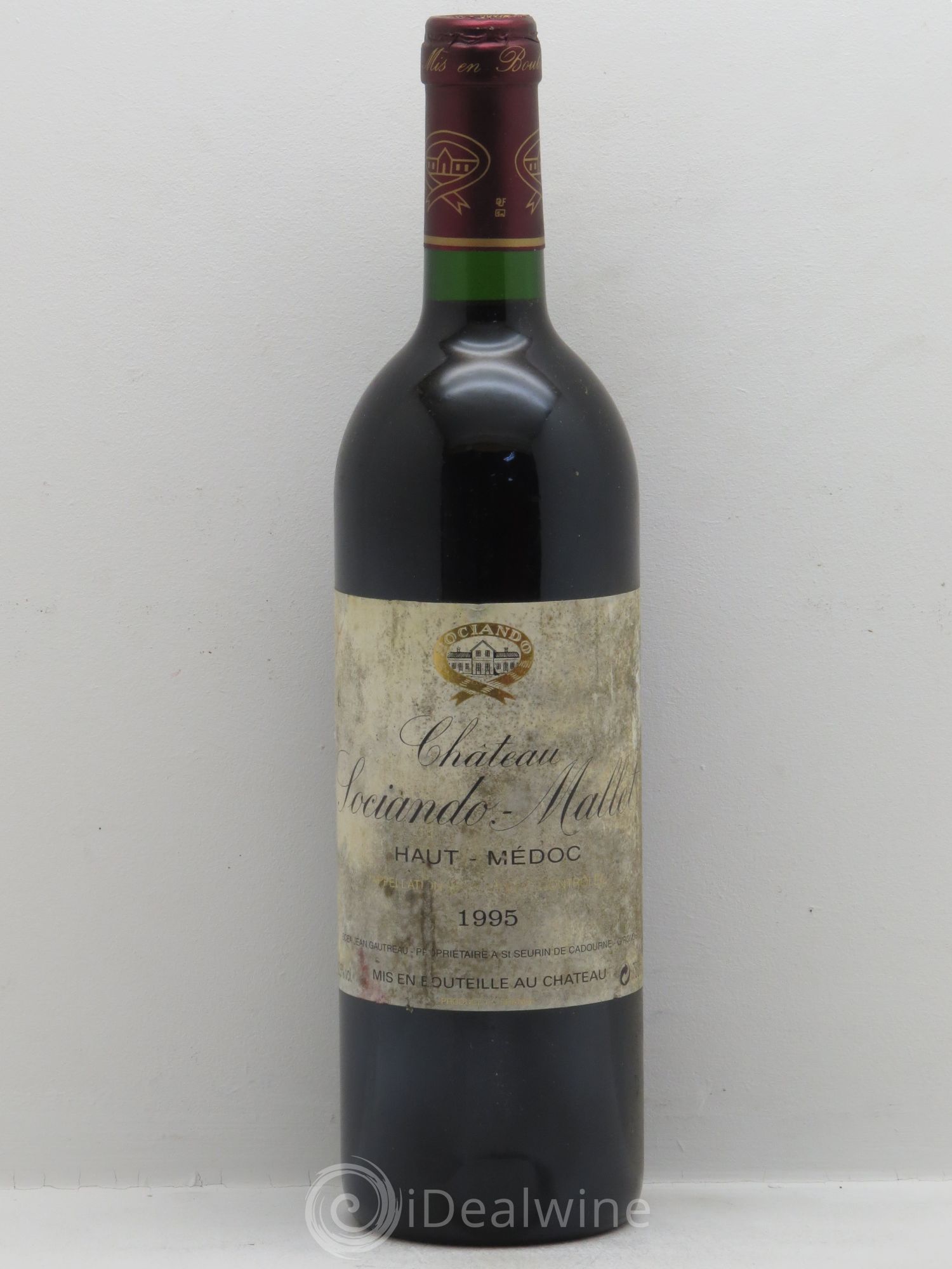 Château Sociando Mallet 1995 - Lot de 1 bouteille - 0