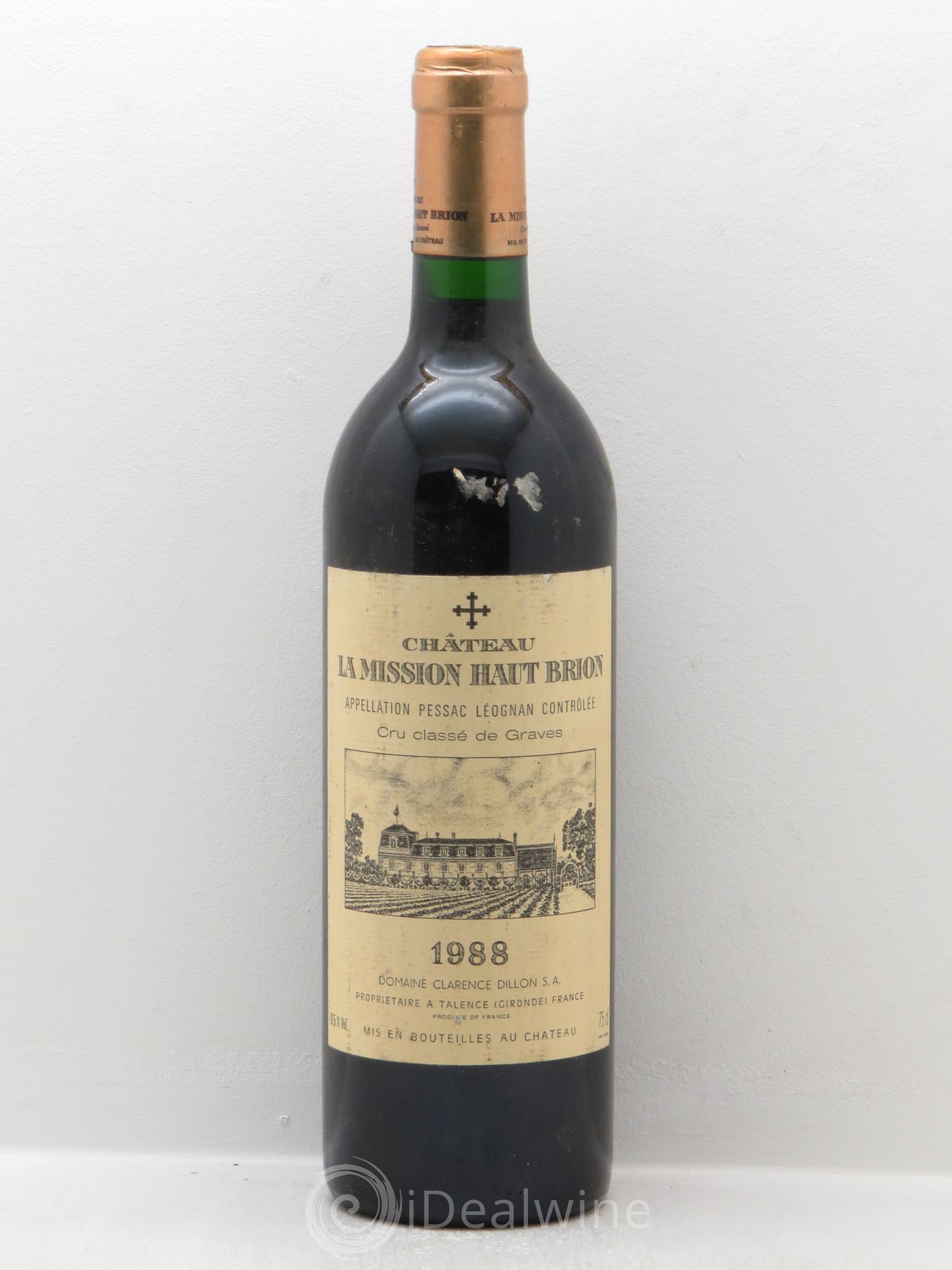 Château la Mission Haut-Brion Cru Classé de Graves 1988 - Lot de 1 bouteille - 0