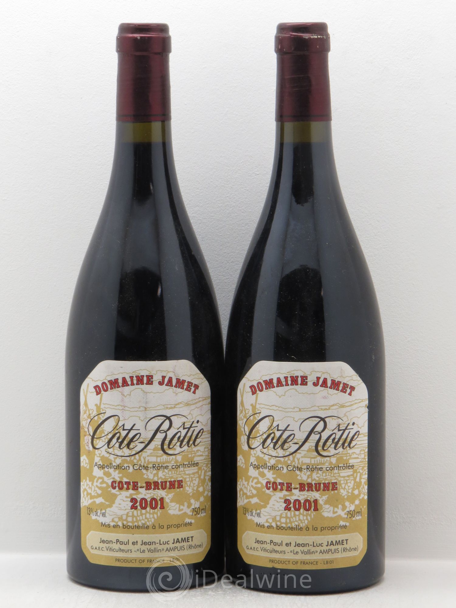 Côte-Rôtie Côte Brune Jamet (Domaine) 2001 - Lot de 2 bouteilles - 0
