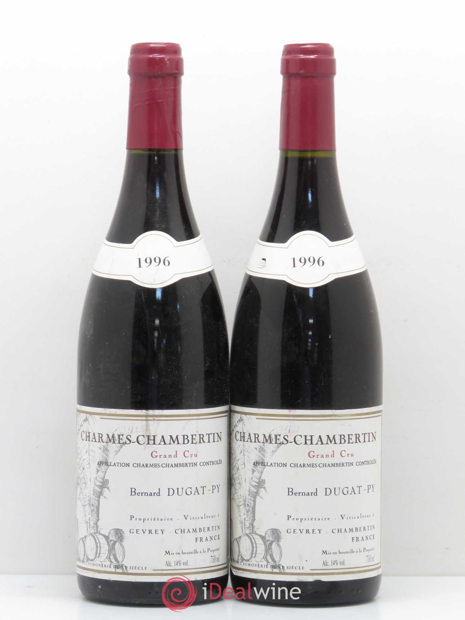 Charmes-Chambertin Grand Cru Dugat-Py 1996 - Lot de 2 bouteilles - 0
