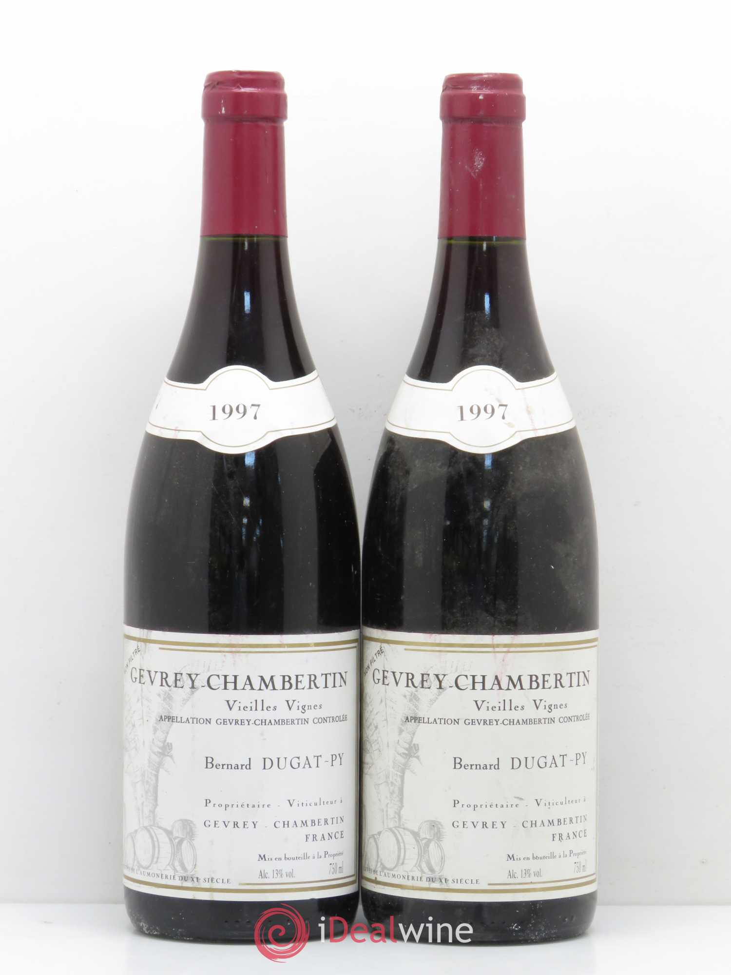 Gevrey-Chambertin Vieilles Vignes Dugat-Py 1997 - Lot de 2 bouteilles - 0