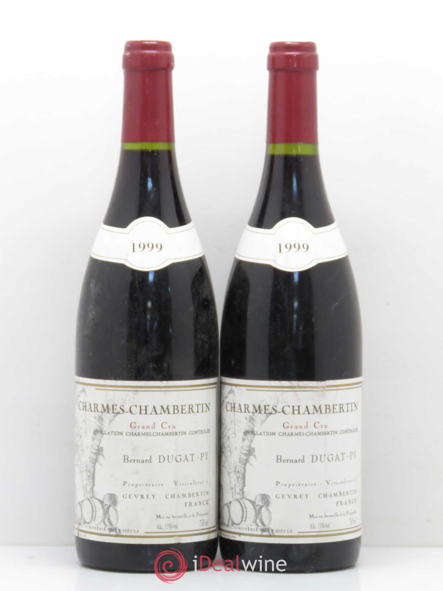 Charmes-Chambertin Grand Cru Dugat-Py 1999 - Lot de 2 bouteilles - 0