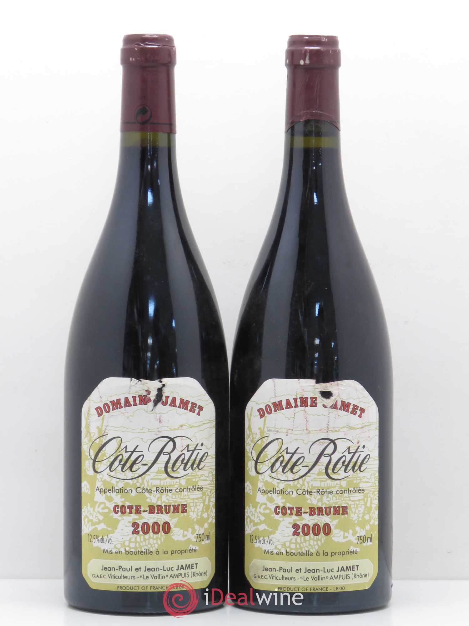 Côte-Rôtie Côte Brune Jamet (Domaine) 2000 - Lot de 2 bouteilles - 0