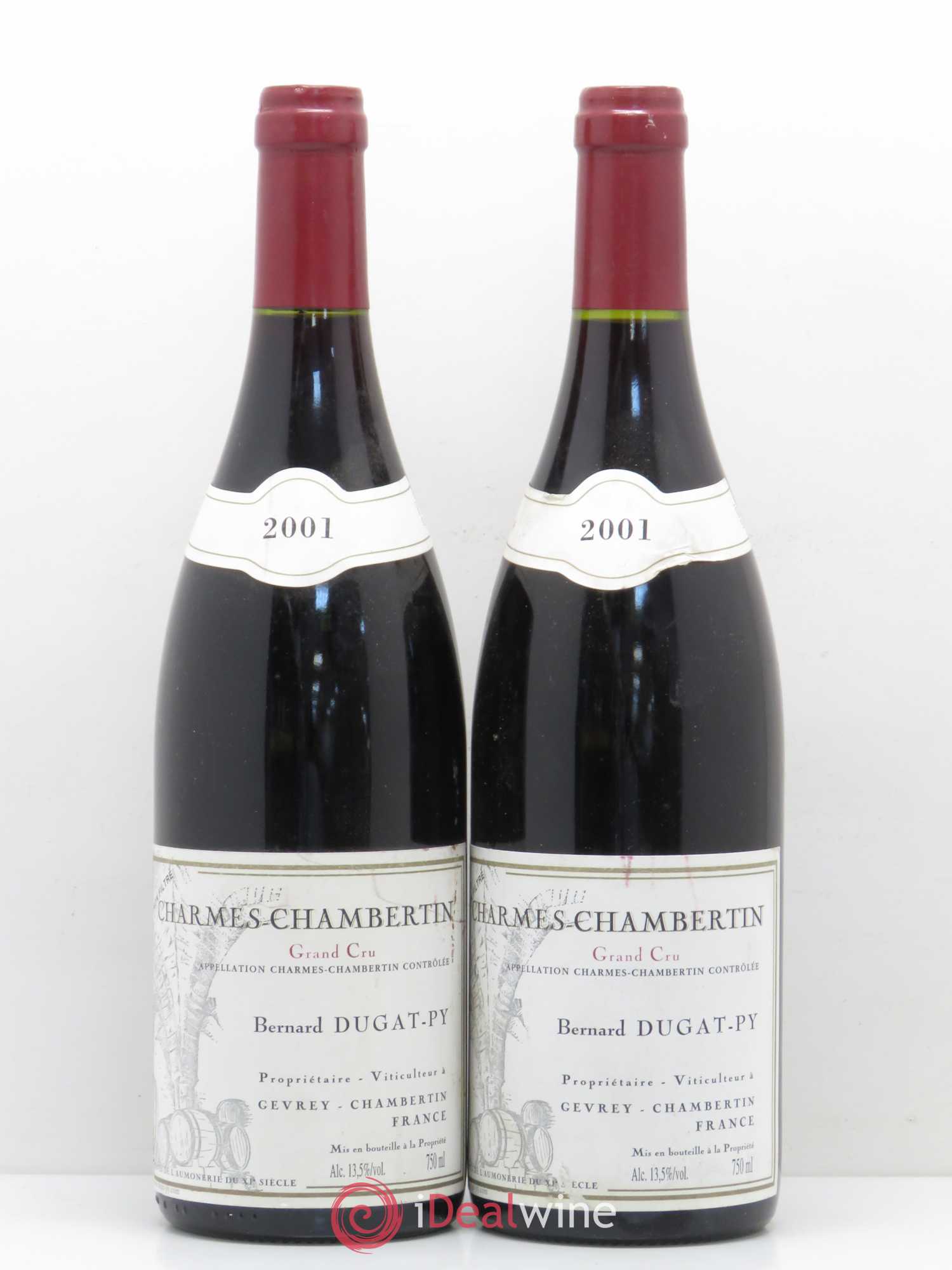 Charmes-Chambertin Grand Cru Dugat-Py 2001 - Lot de 2 bouteilles - 0
