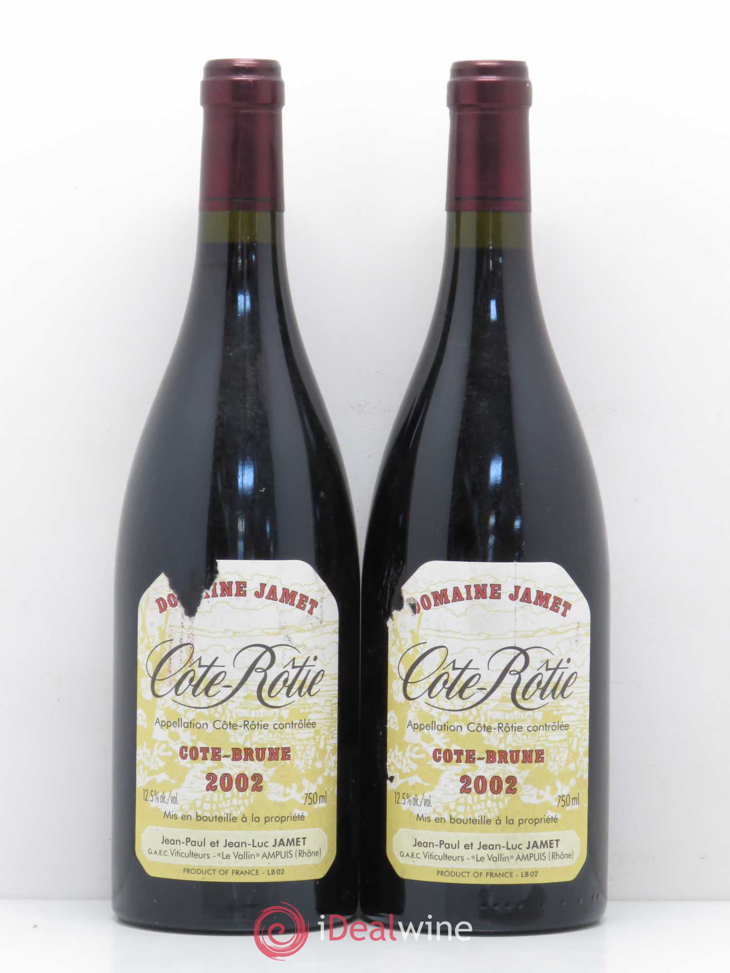 Côte-Rôtie Côte Brune Jamet (Domaine) 2002 - Lot de 2 bouteilles - 0