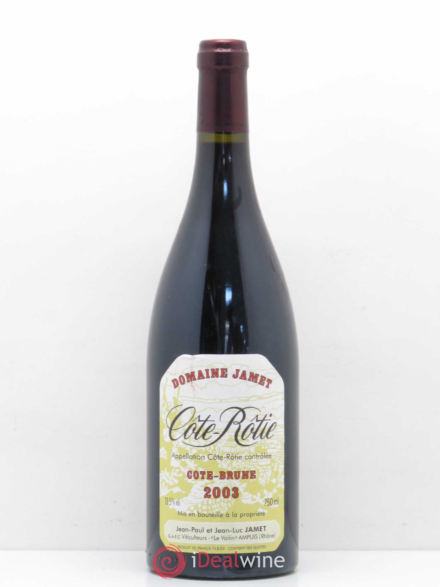 Côte-Rôtie Côte Brune Jamet (Domaine) 2003 - Lot de 1 bouteille - 0