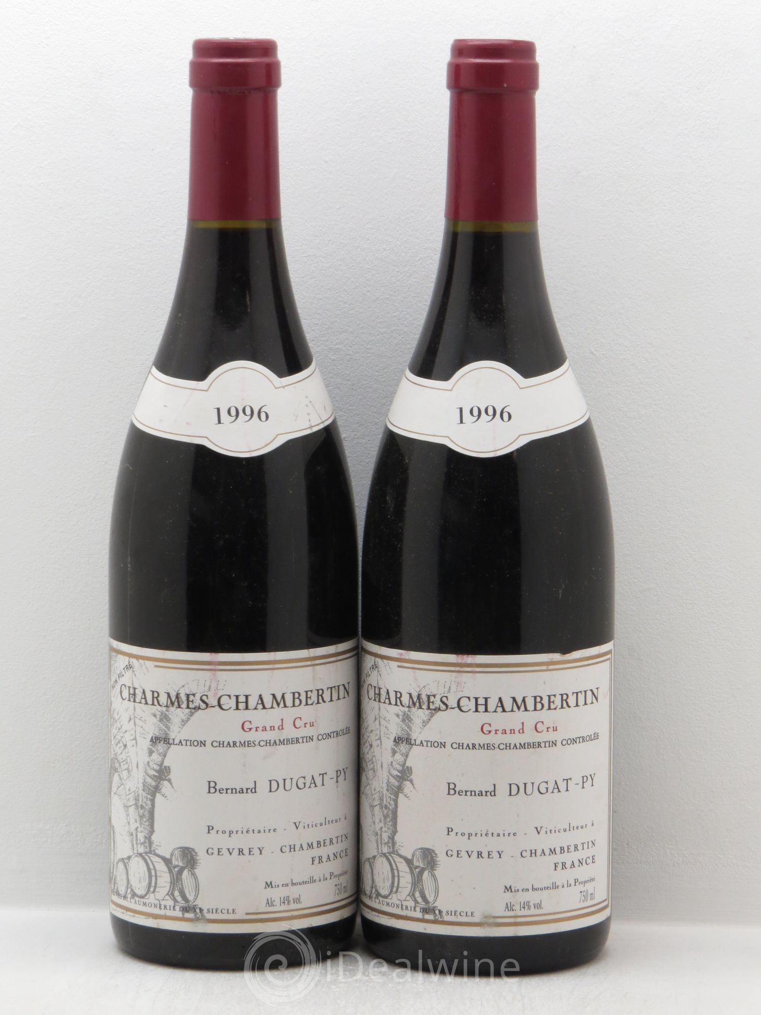 Charmes-Chambertin Grand Cru Dugat-Py 1996 - Lot de 2 bouteilles - 0