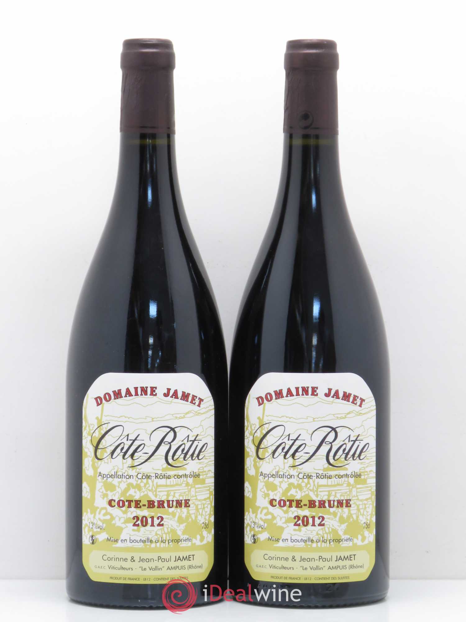 Côte-Rôtie Côte Brune Jamet (Domaine) 2012 - Lot de 2 bouteilles - 0