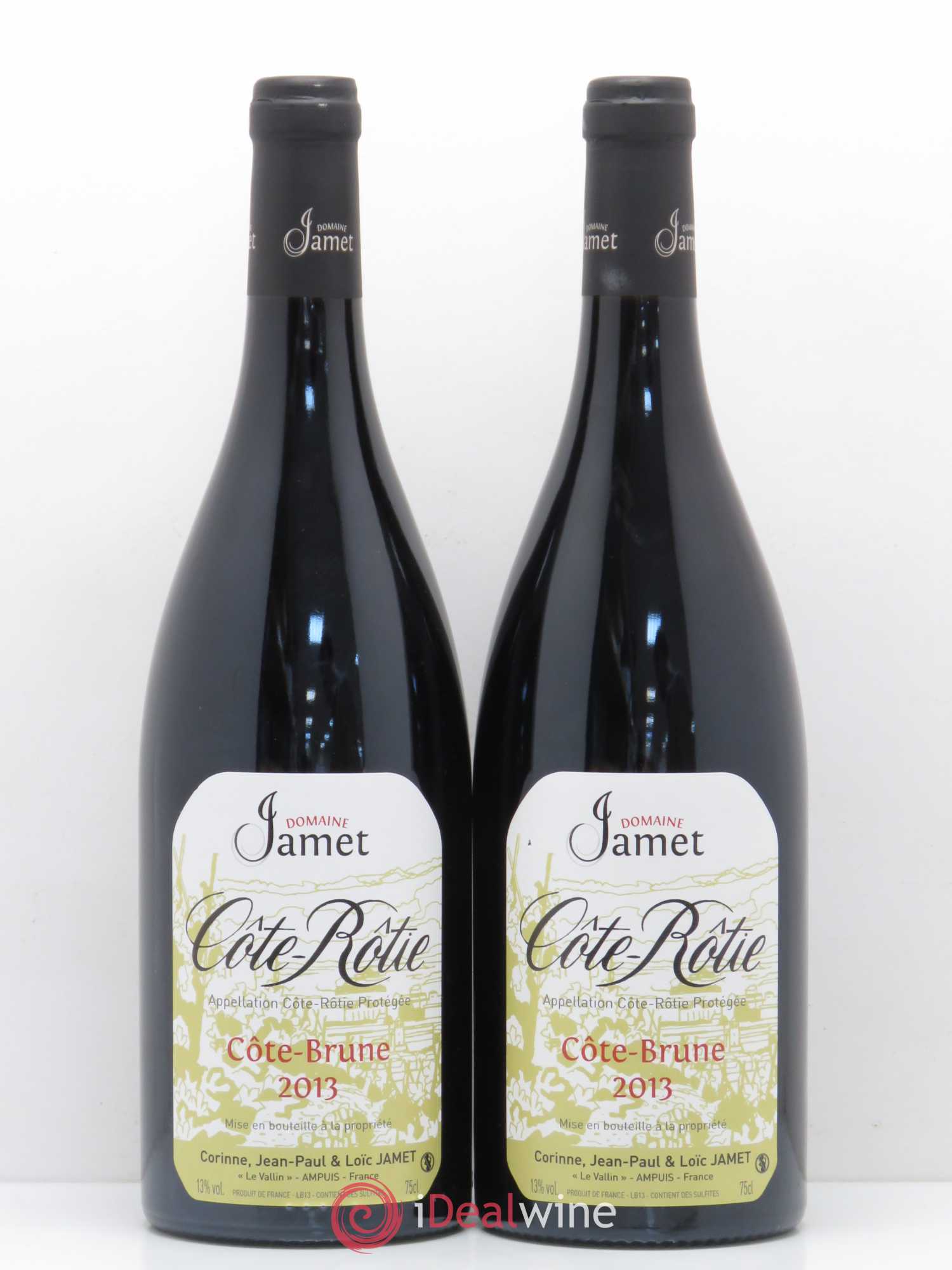 Côte-Rôtie Côte Brune Jamet (Domaine) 2013 - Lot de 2 bouteilles - 0
