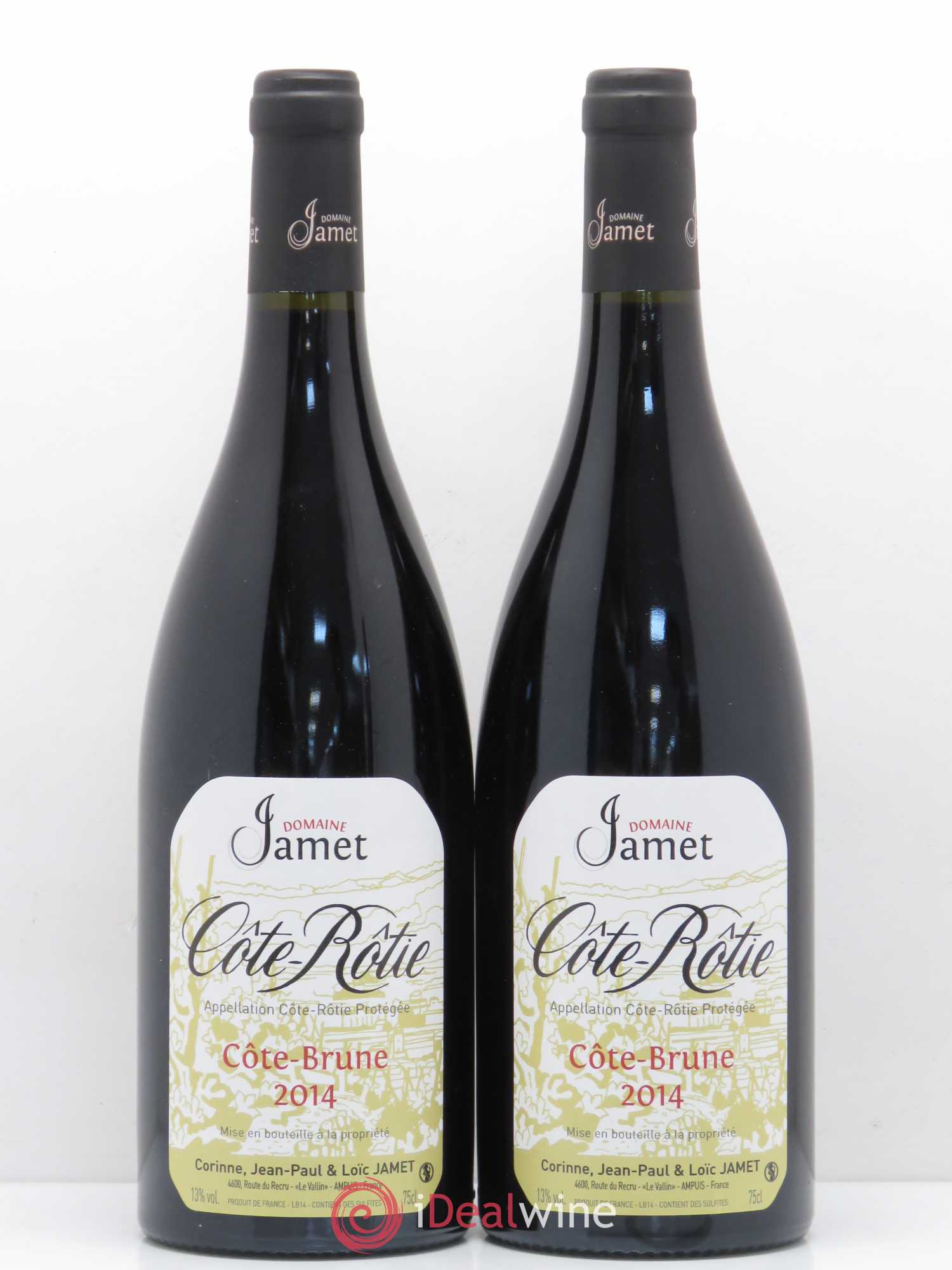Côte-Rôtie Côte Brune Jamet (Domaine) 2014 - Lot de 2 bouteilles - 0