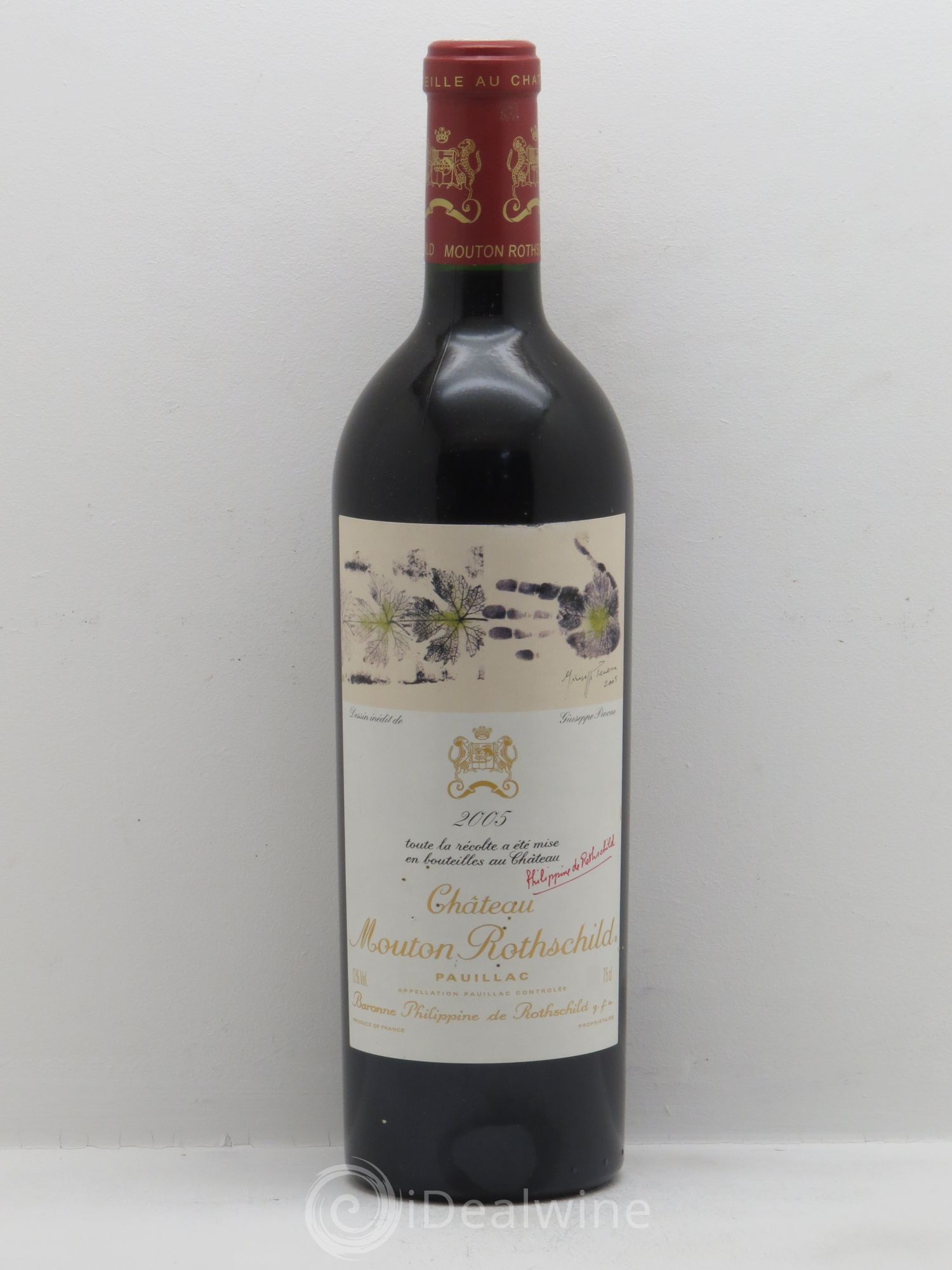 Château Mouton Rothschild 1er Grand Cru Classé 2005 - Lot de 1 bouteille - 0