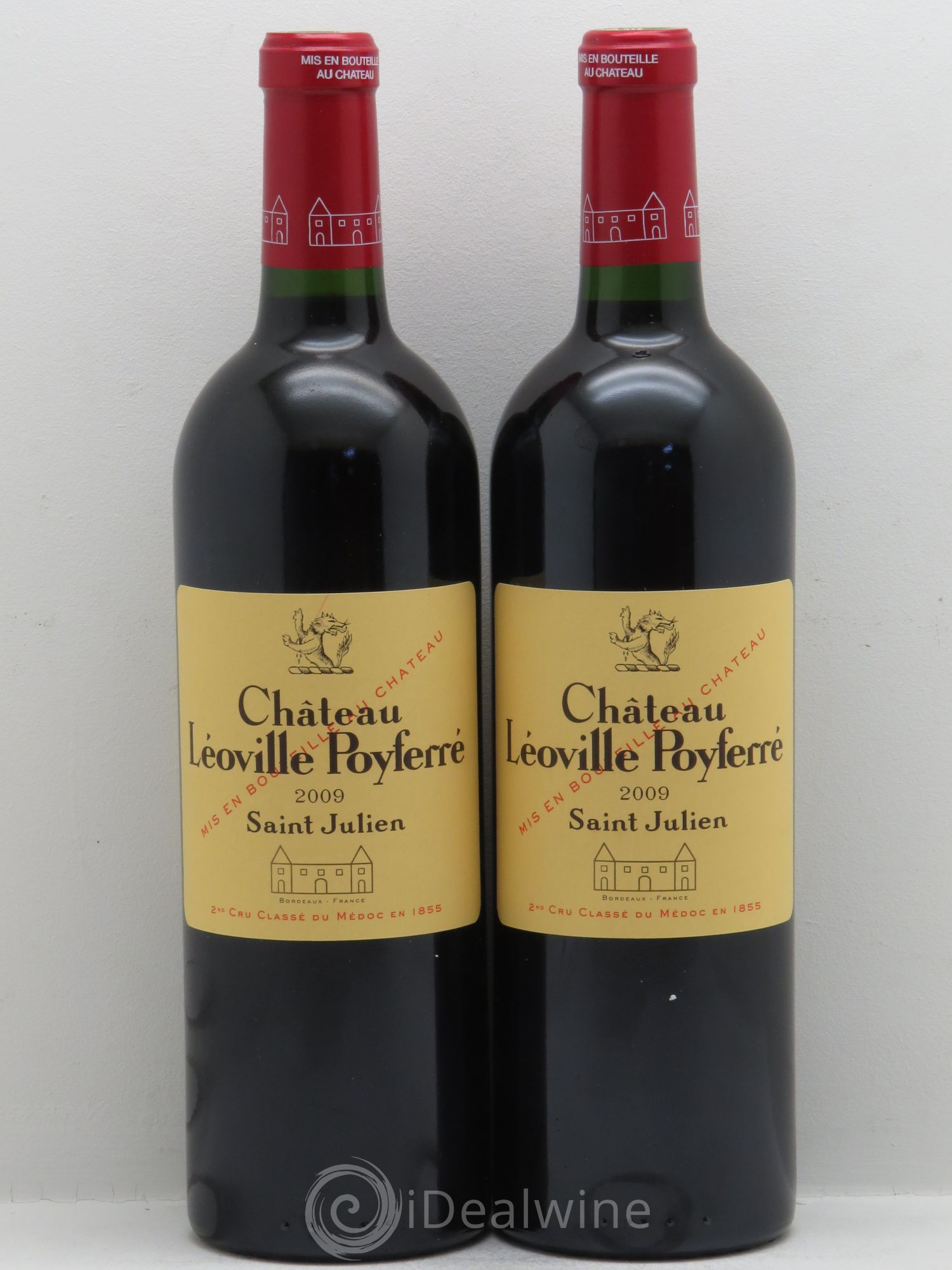Château Léoville Poyferré 2ème Grand Cru Classé 2009 - Lot de 2 bouteilles - 0