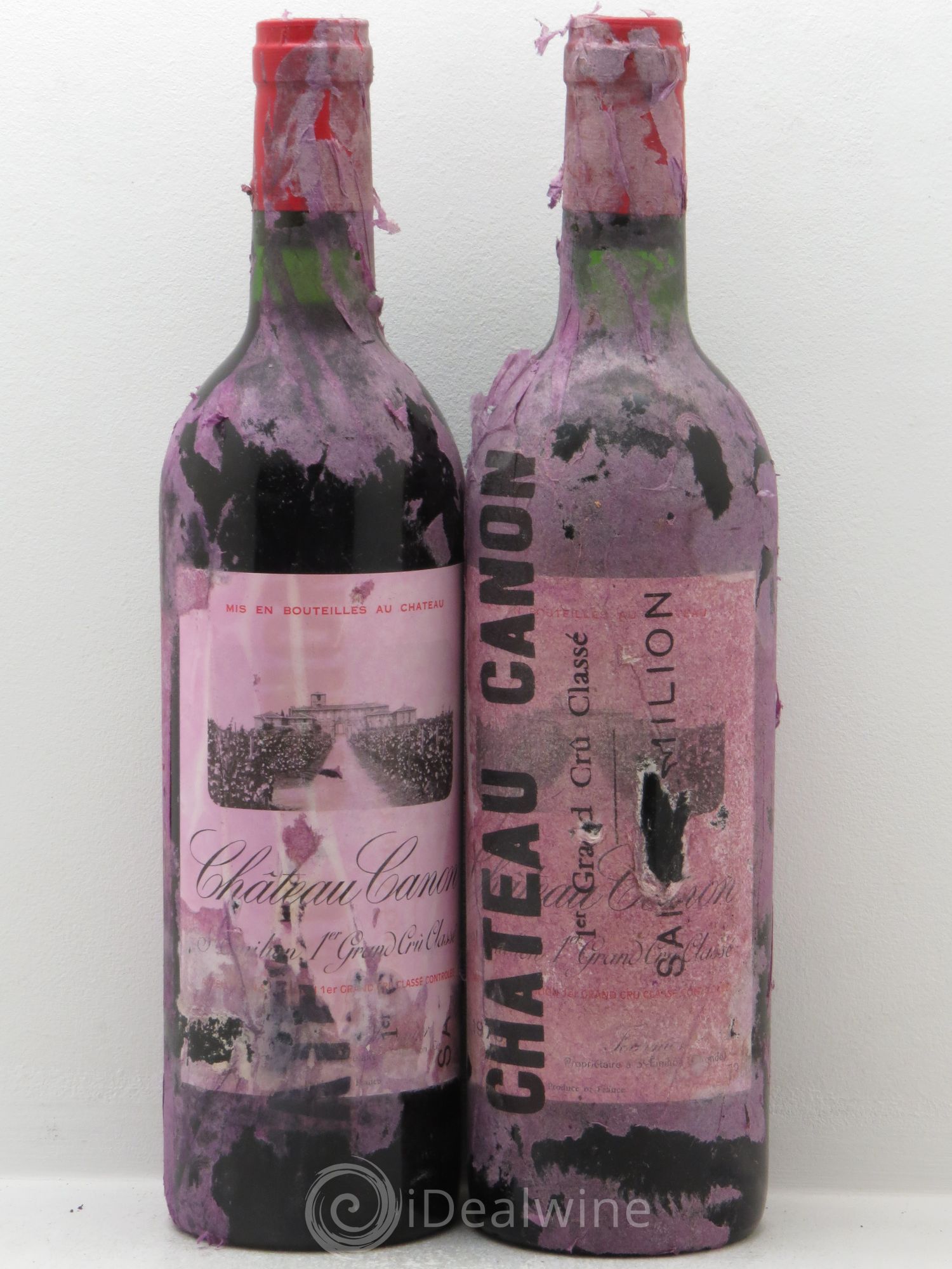 Château Canon 1er Grand Cru Classé B 1975 - Lot de 2 bouteilles - 0