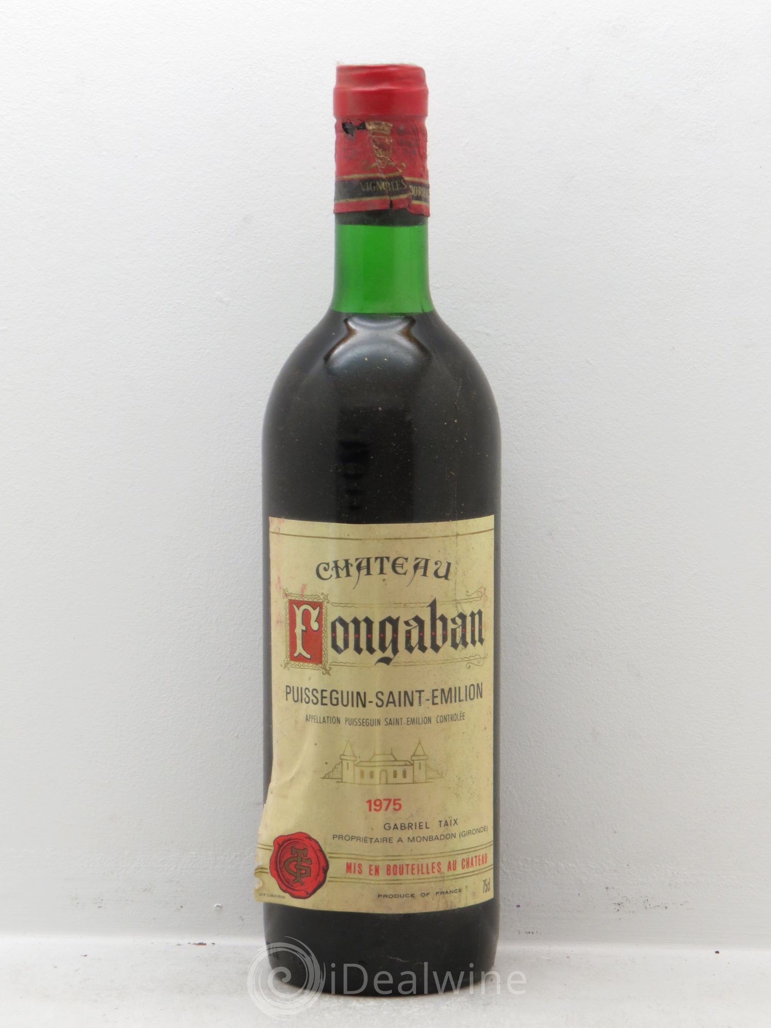 Bordeaux Château Fongaban Puisseguin Saint Emilion 1975 - Posten von 1 Flasche - 0