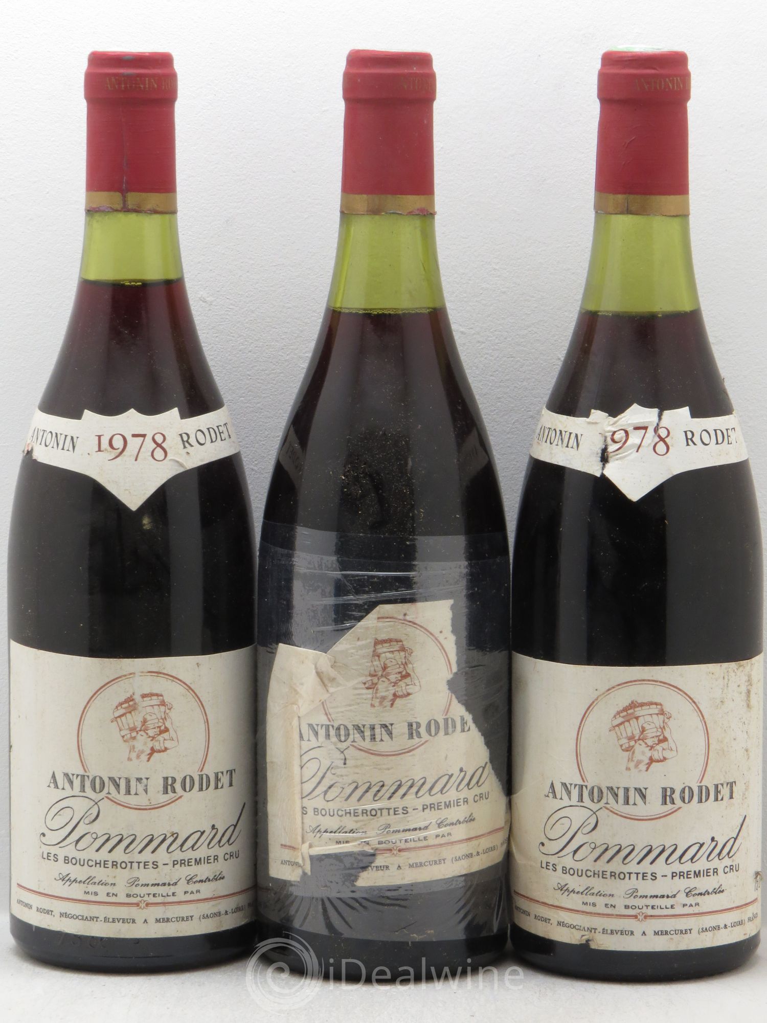 Pommard 1er Cru Antonin Rodet 1978 - Lot de 3 bouteilles - 0