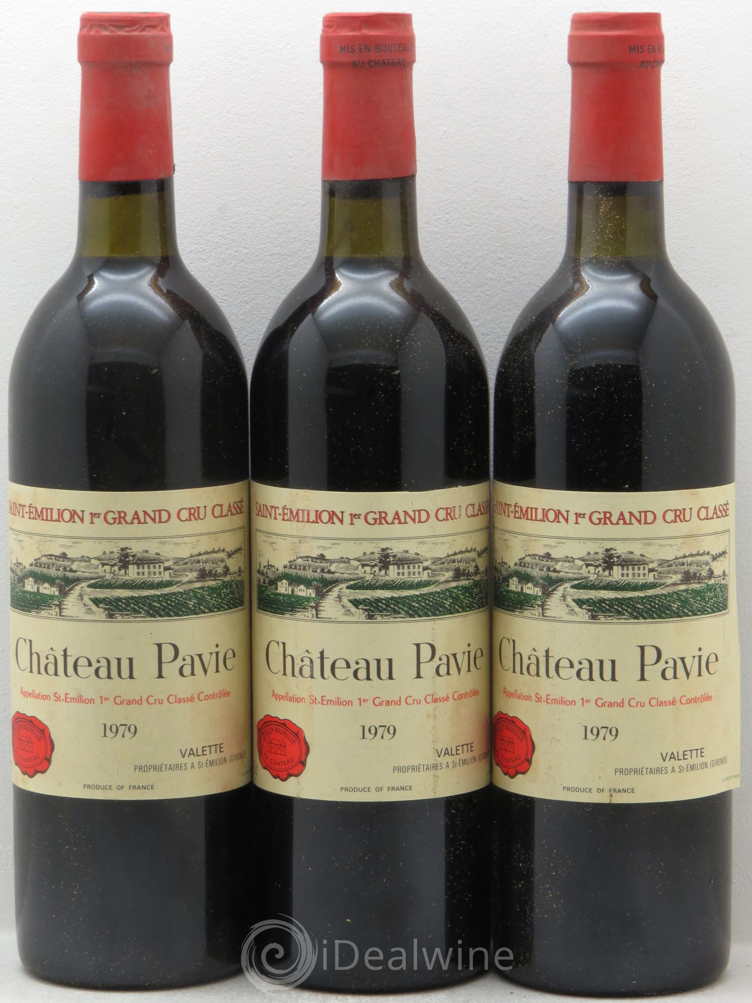 Château Pavie 1er Grand Cru Classé A 1979 - Lot de 3 bouteilles - 0