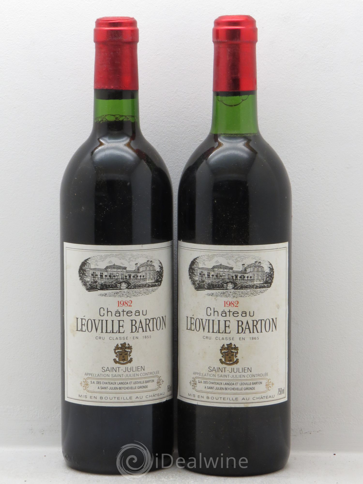 Château Léoville Barton 2ème Grand Cru Classé 1982 - Lot de 2 bouteilles - 0