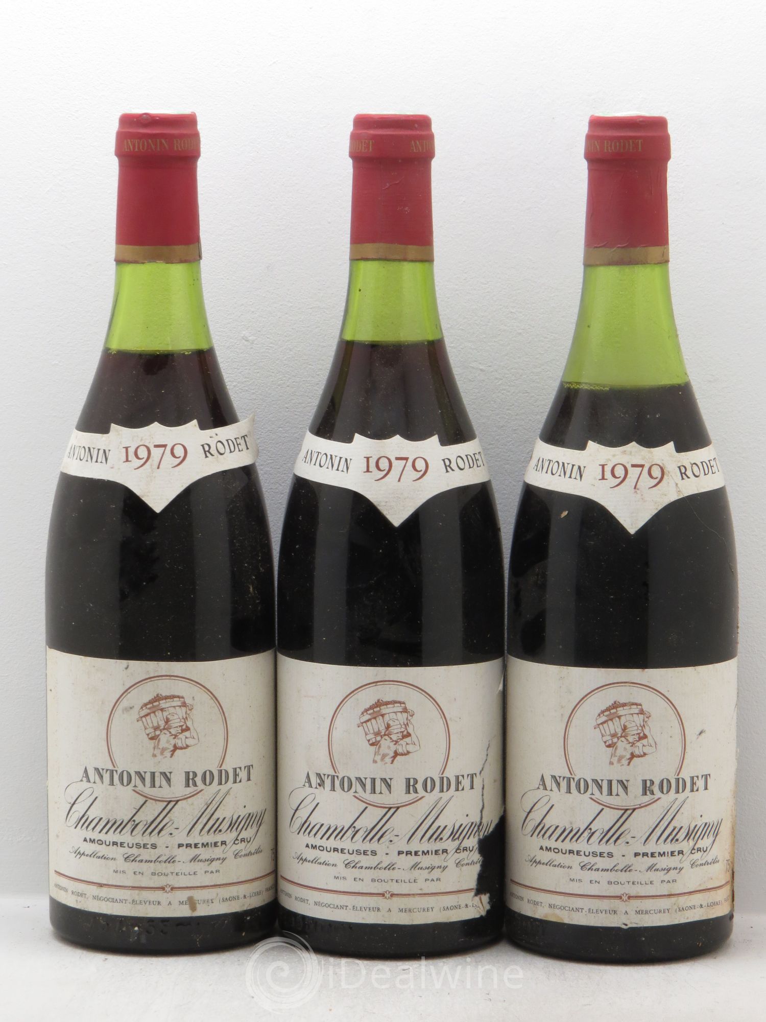 Chambolle-Musigny 1er Cru Antonin Rodet 1979 - Lot de 3 bouteilles - 0