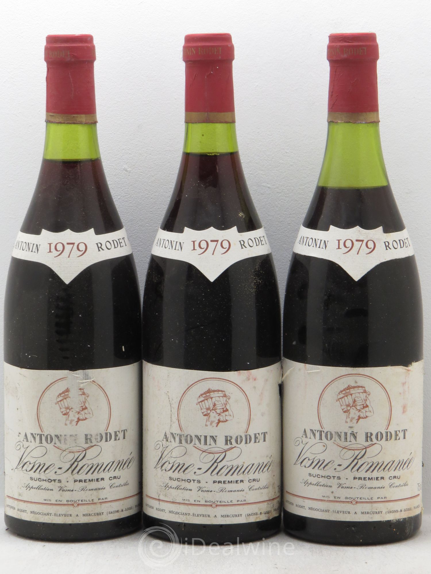 Vosne-Romanée 1er Cru Antonin Rodet 1979 - Lot de 3 bouteilles - 0