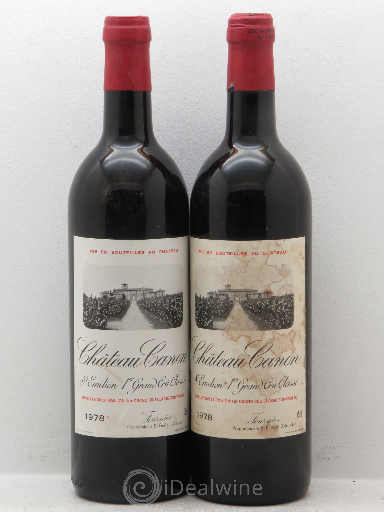 Château Canon 1er Grand Cru Classé B 1978 - Lot de 2 bouteilles - 0
