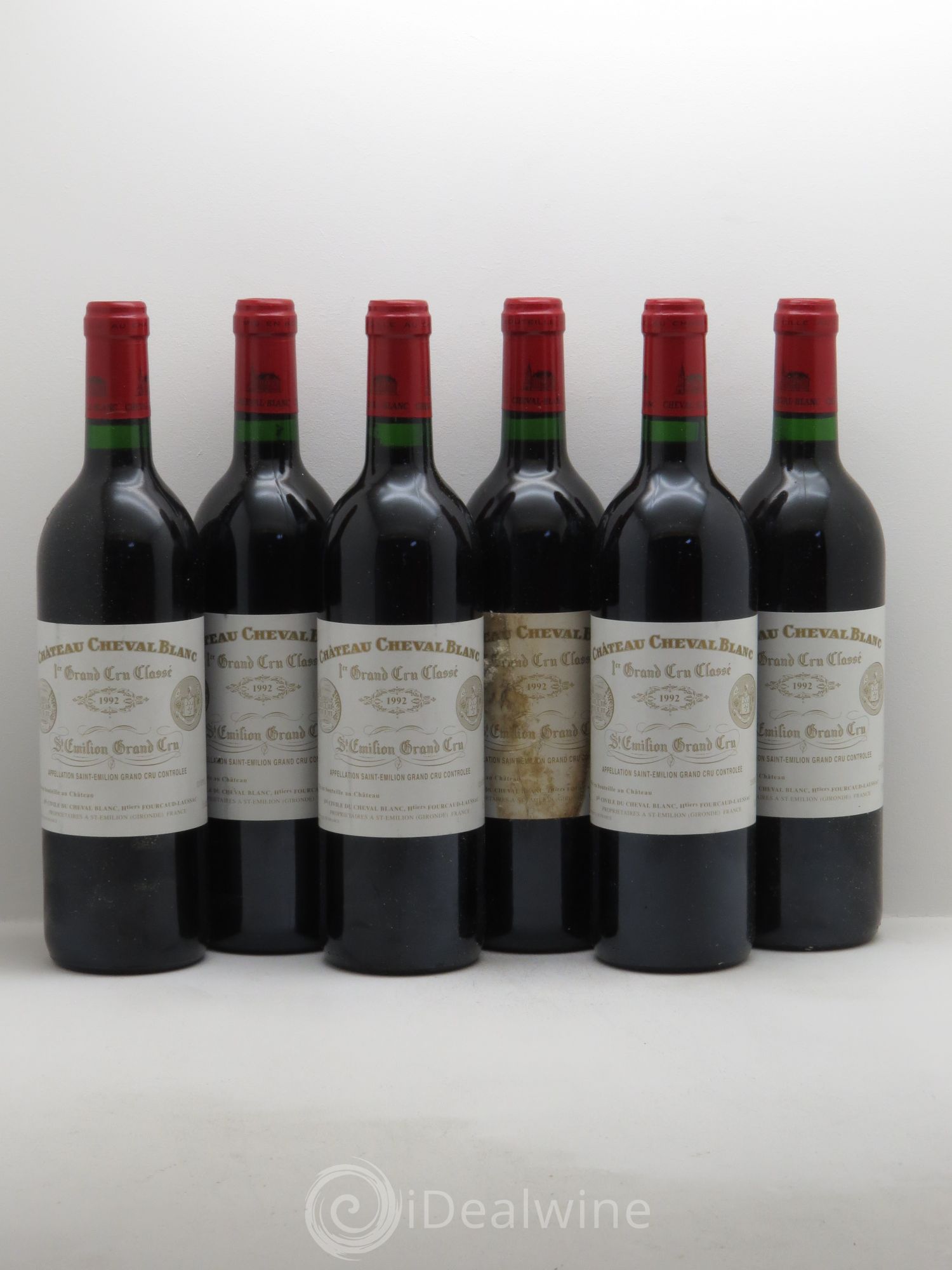 Château Cheval Blanc 1er Grand Cru Classé A 1992 - Lot de 6 bouteilles - 0