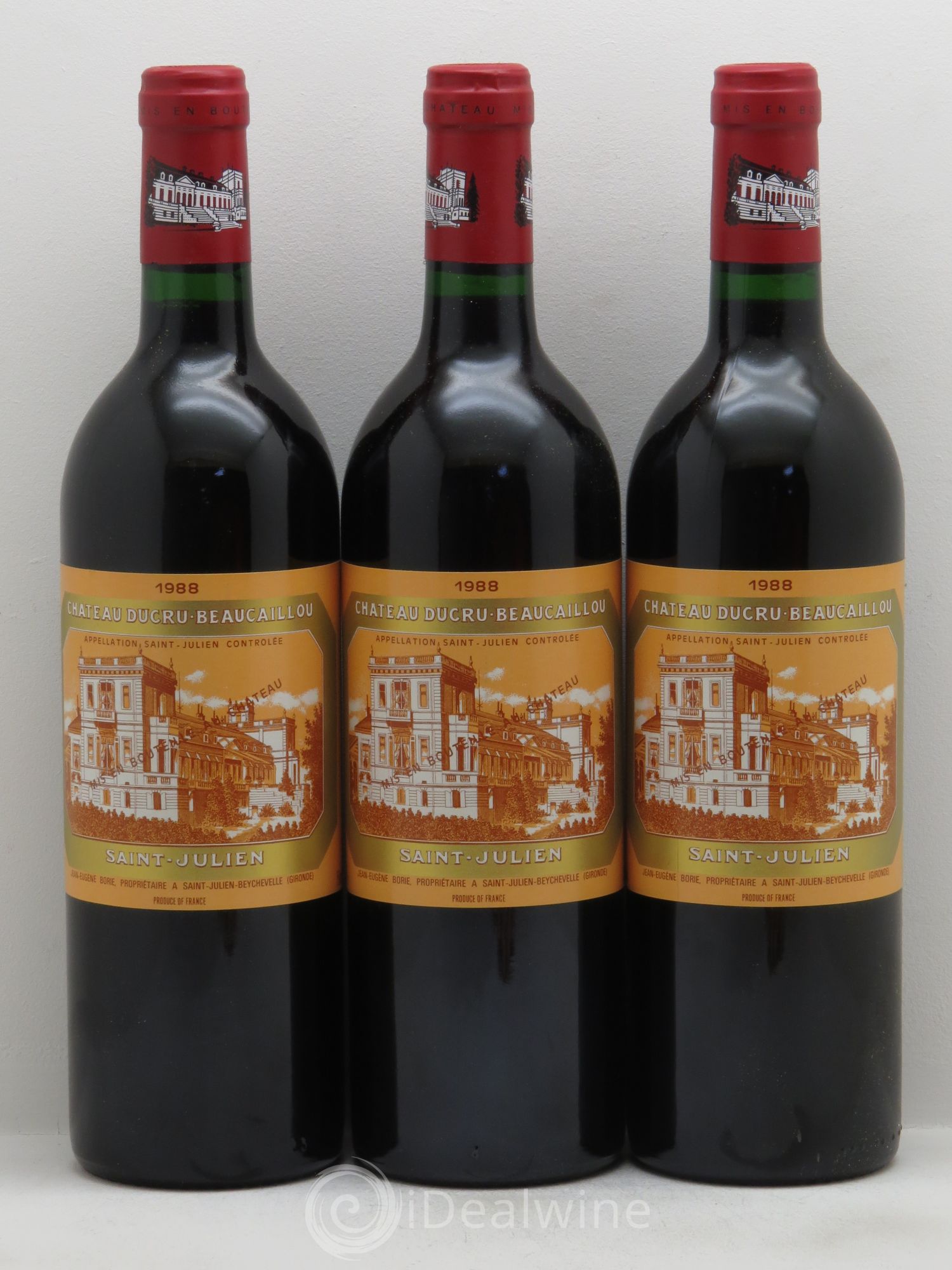 Château Ducru Beaucaillou 2ème Grand Cru Classé 1988 - Lot de 3 bouteilles - 0